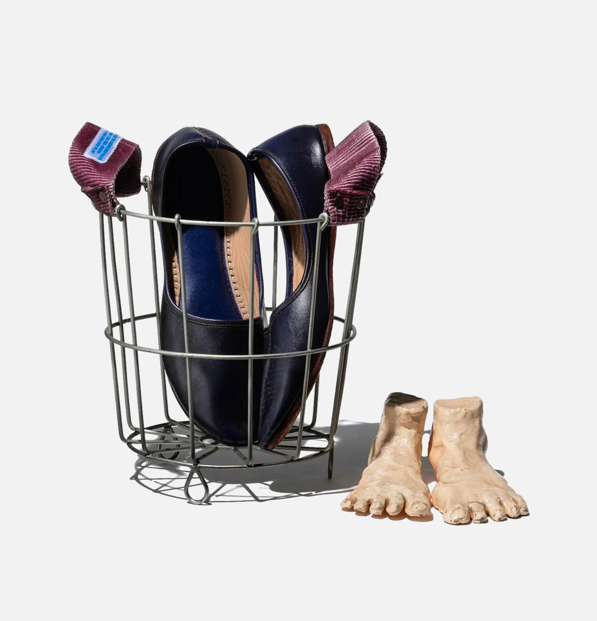 Puebco Belt Handle Round Basket