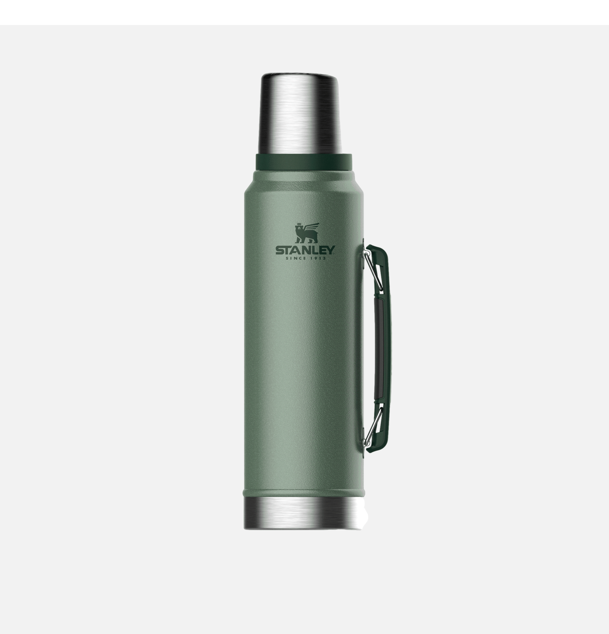 Stanley 1913 USA Classic Legendary Bottle 1L Hammmertone Green.