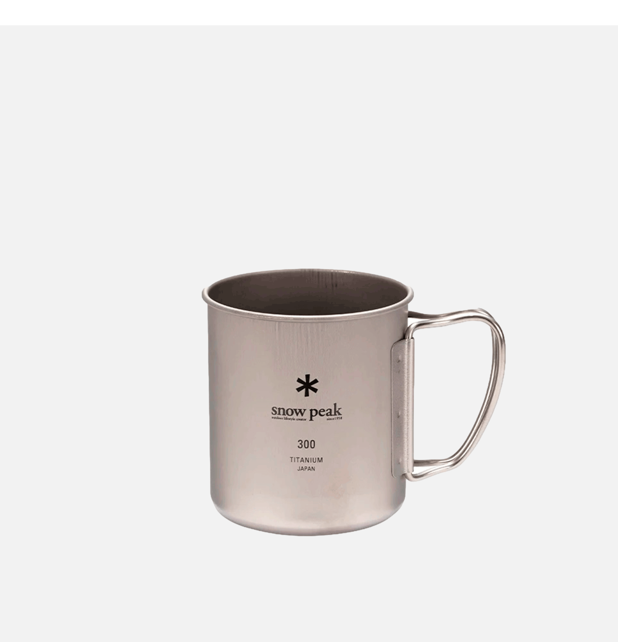 Snow Peak Single Cup Mug 330 Titanium