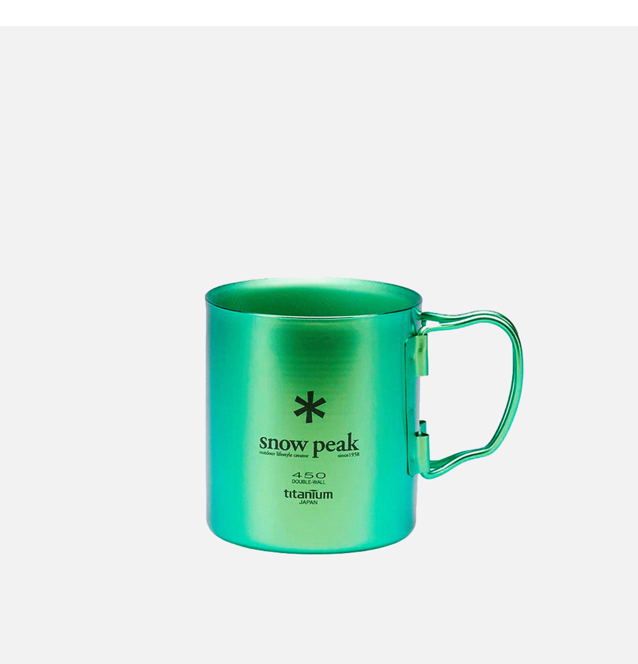 Tasse Snow Peak Titanium Single Cup 450 Green