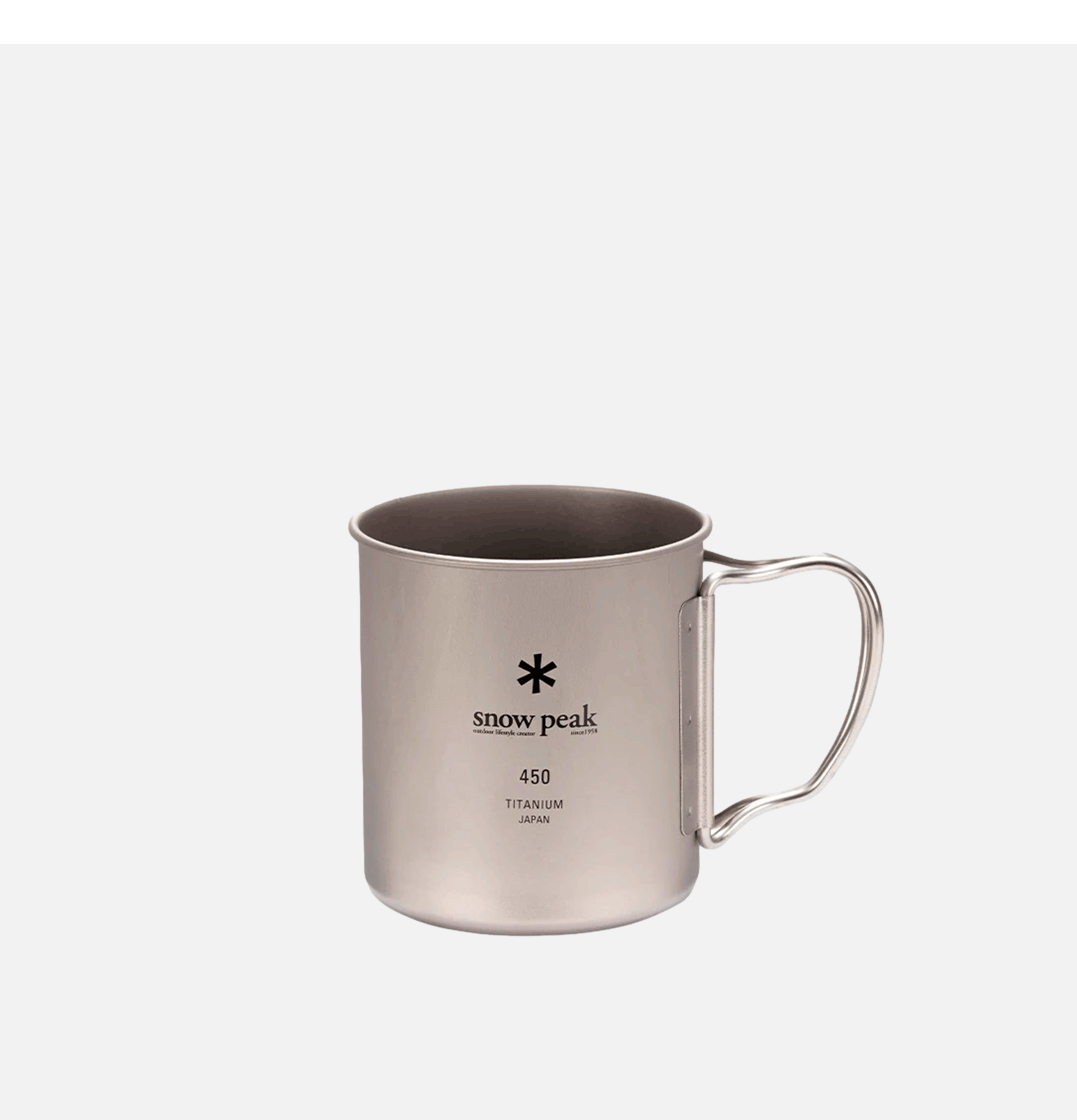 Snow Peak Titanium Single Cup 450