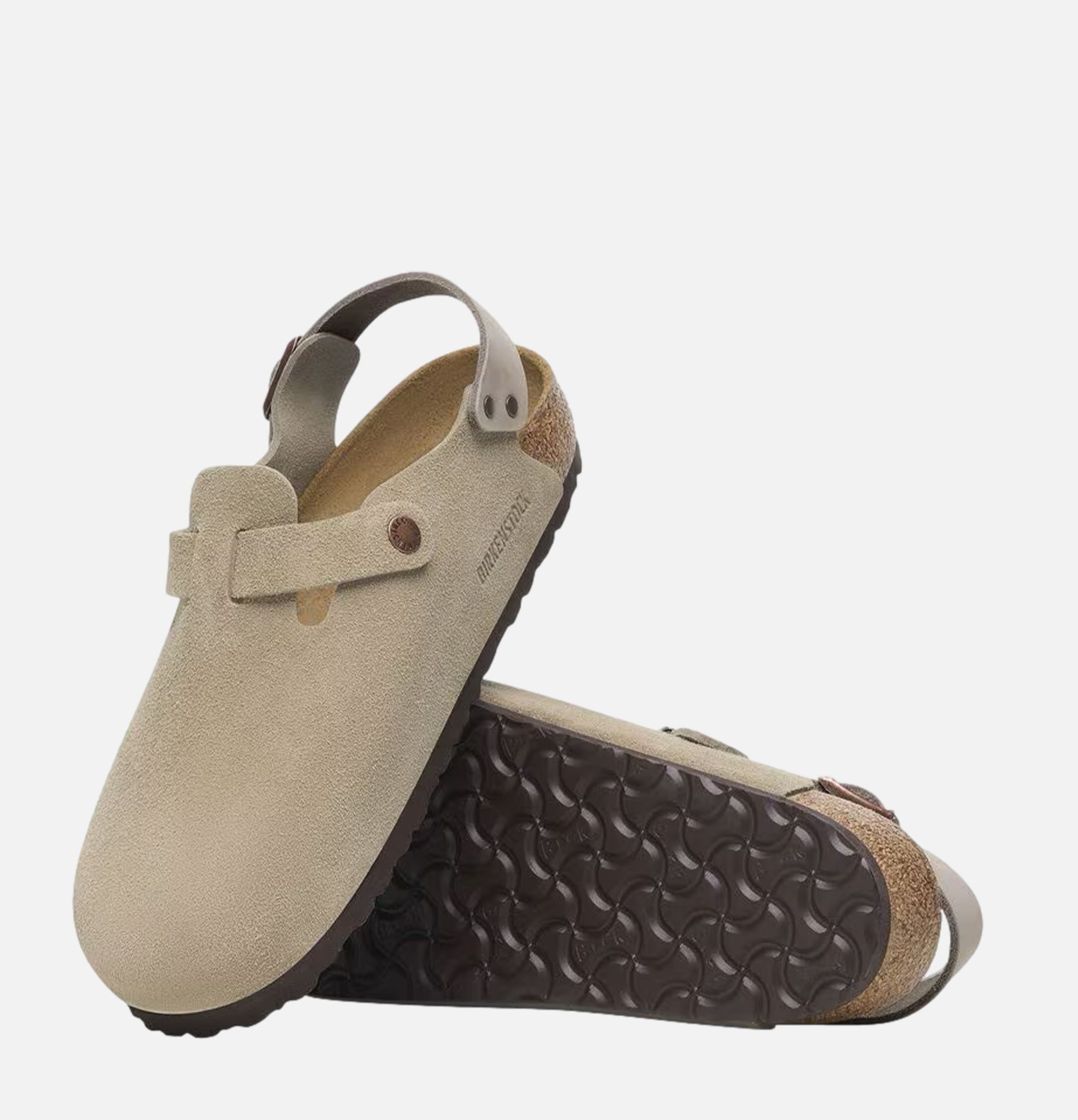 Birkenstock Mules Tokio Taupe Étroite