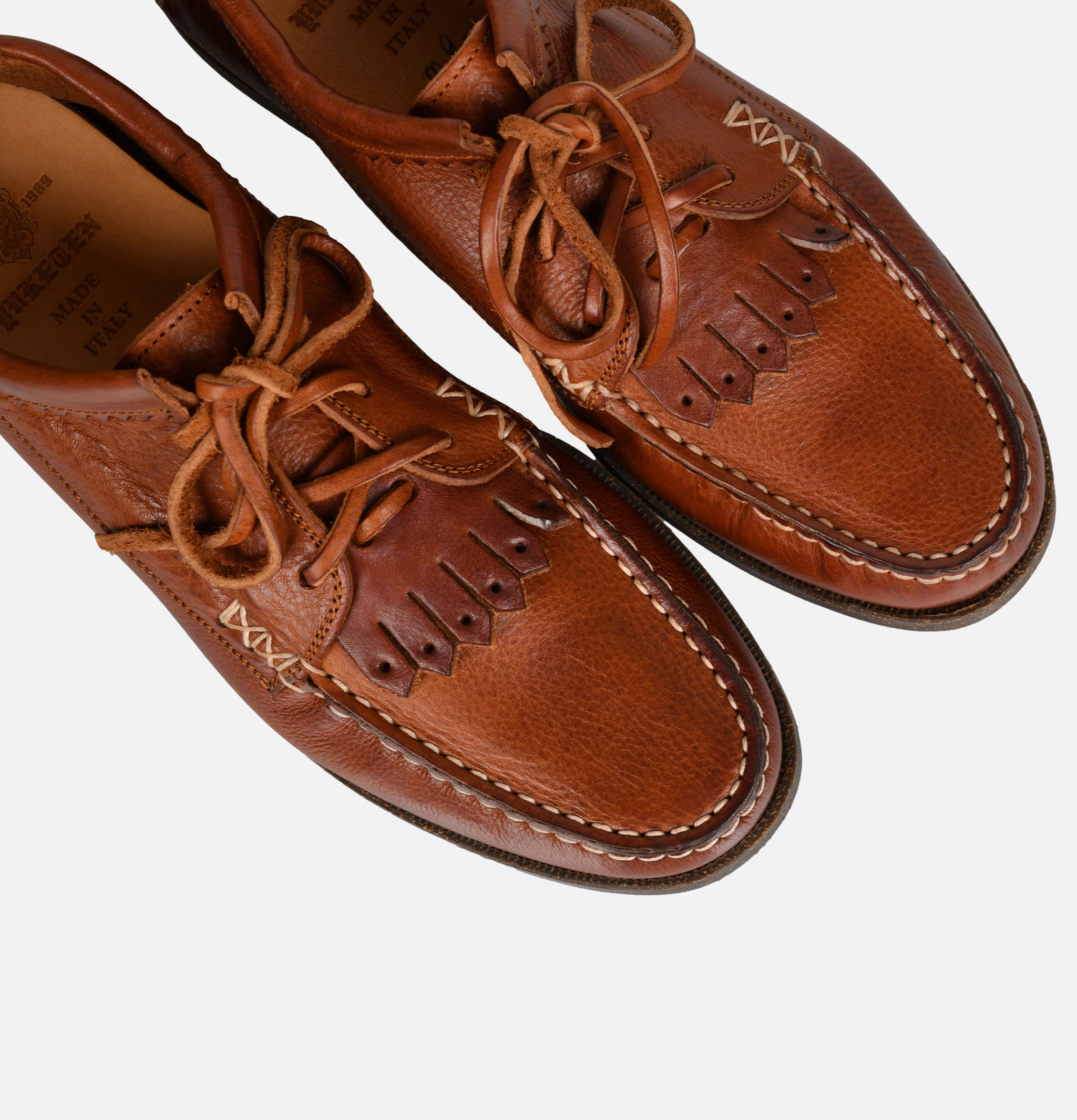 Yuketen Italian Blucher w/ Camp Sole Cognac