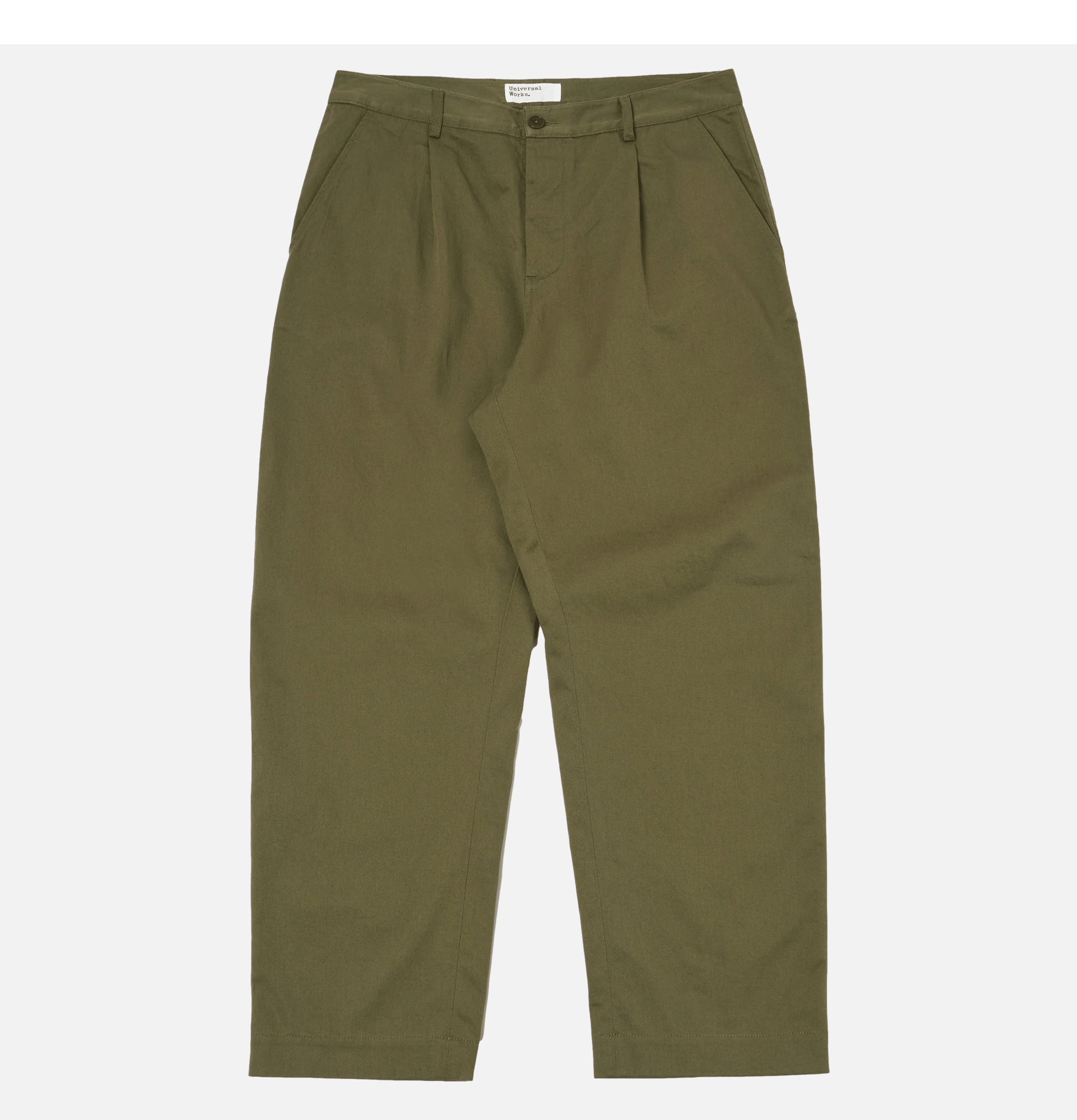 Universal Works Pantalon Duke en Sergé Olive