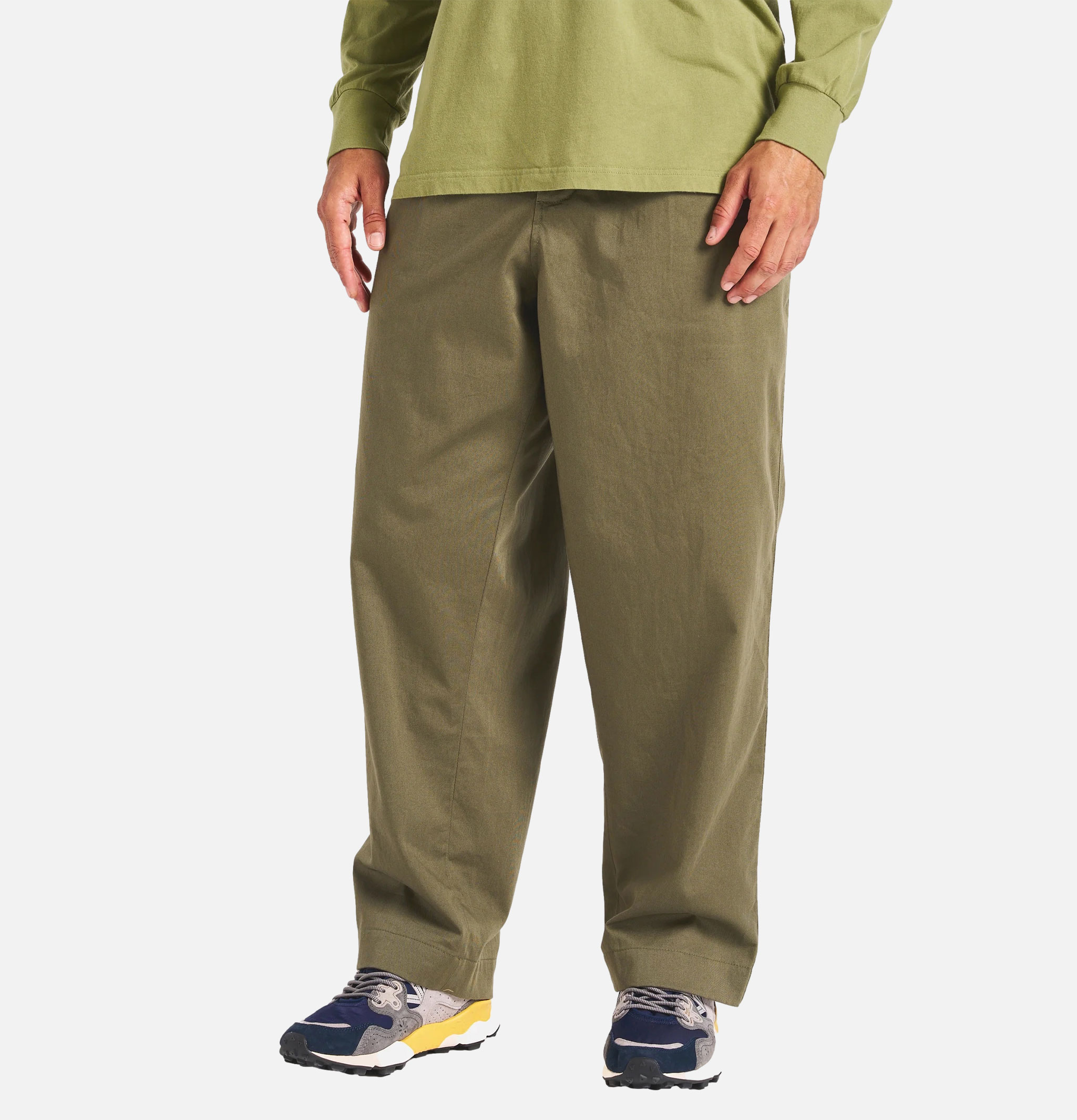 Universal Works Pantalon Duke en Sergé Olive