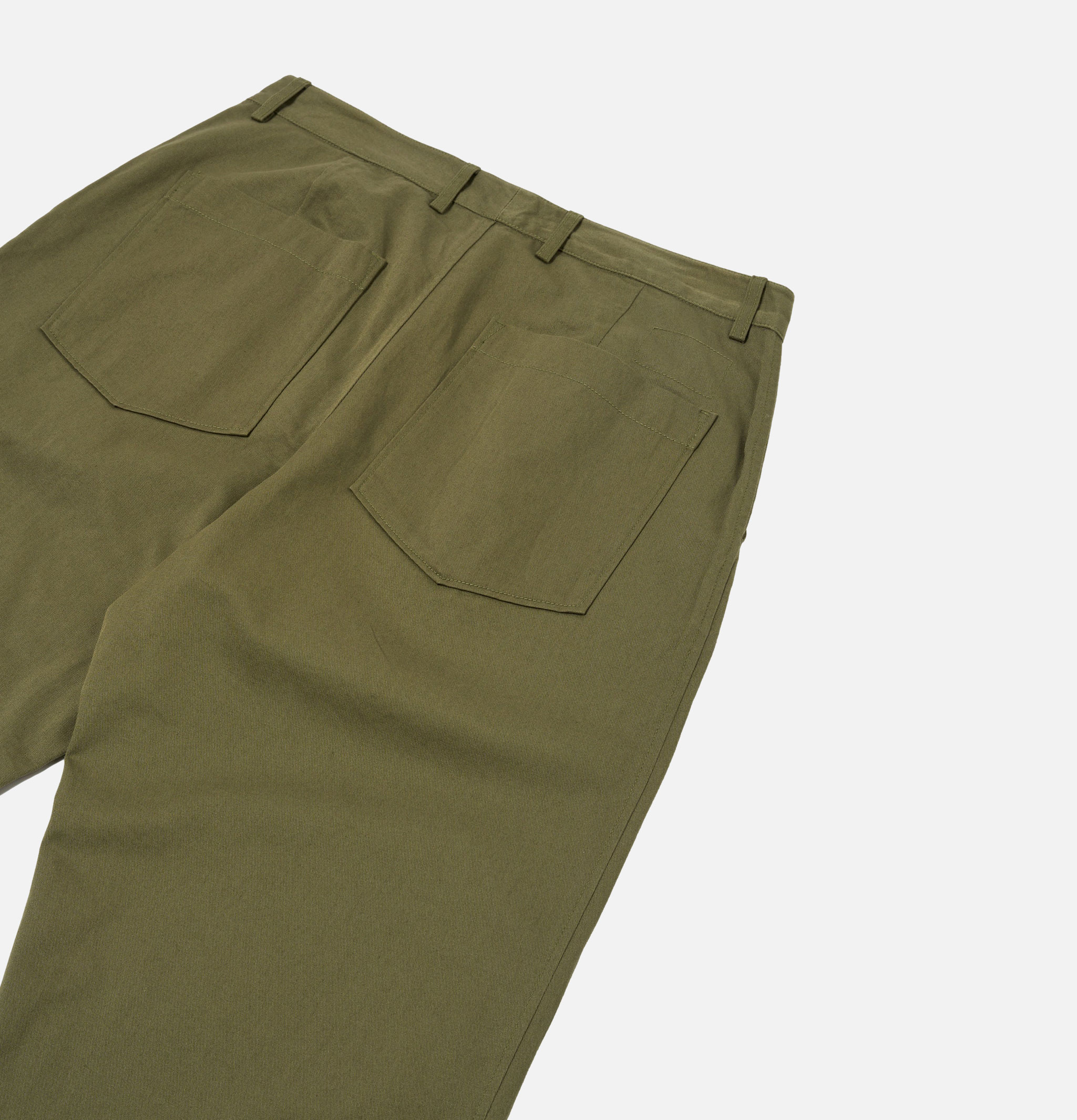 Universal Works Pantalon Duke en Sergé Olive