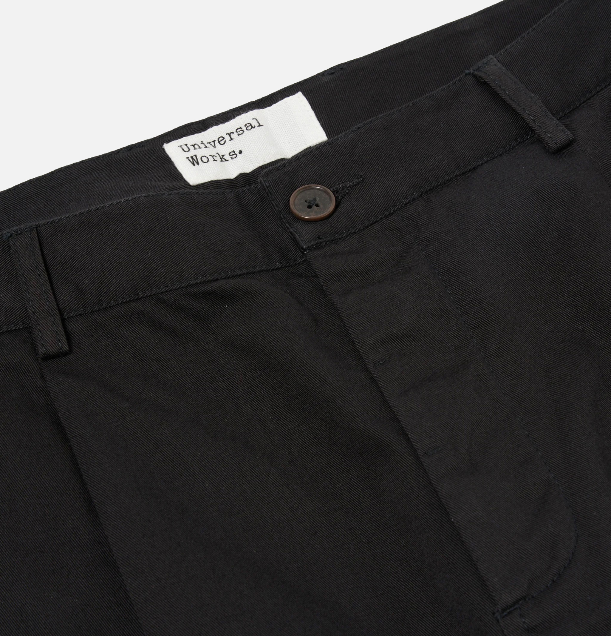 Universal Works Pantalon Duke en Sergé Noir