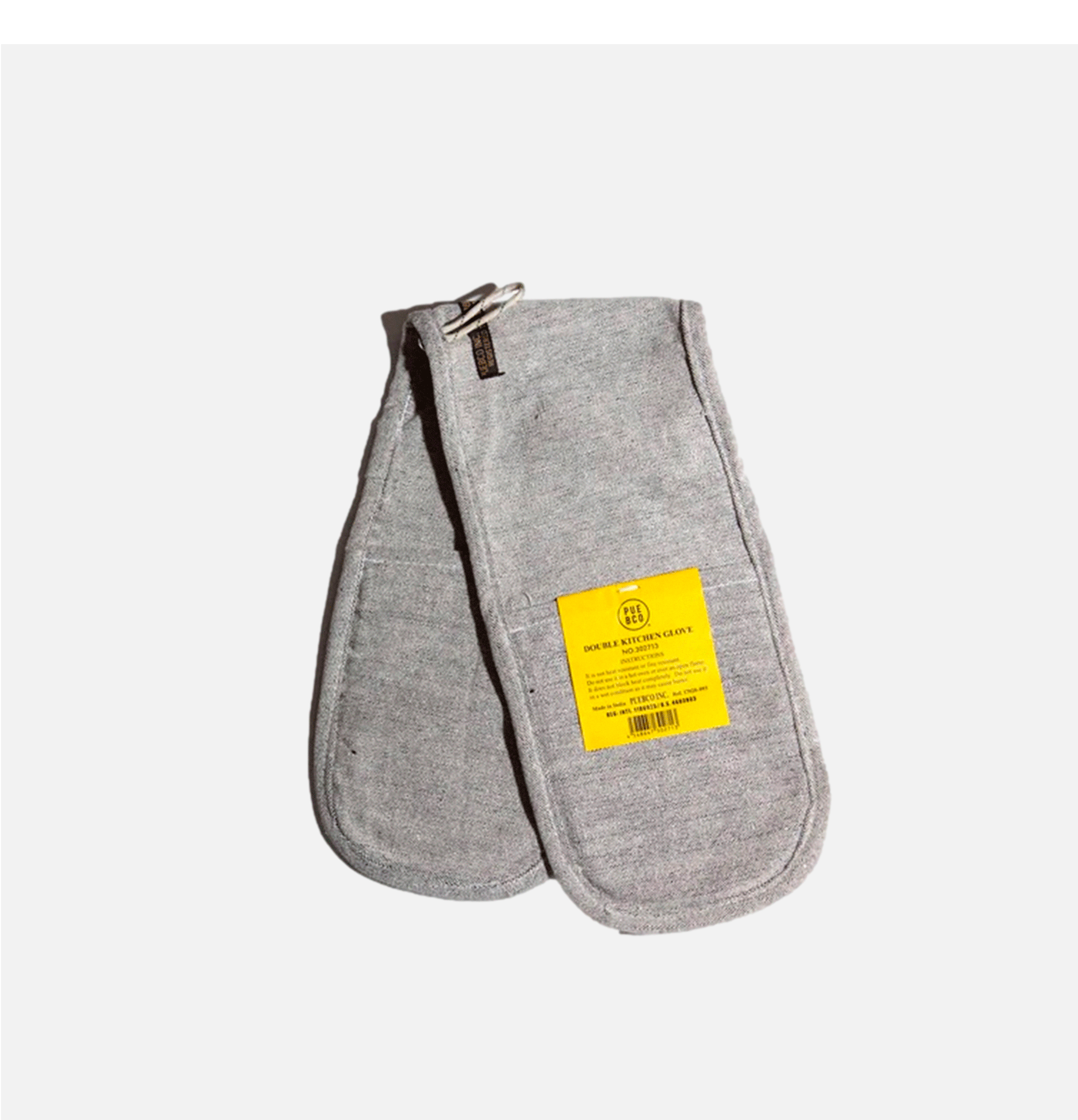 Puebco Moufles de cuisine en Coton Gris