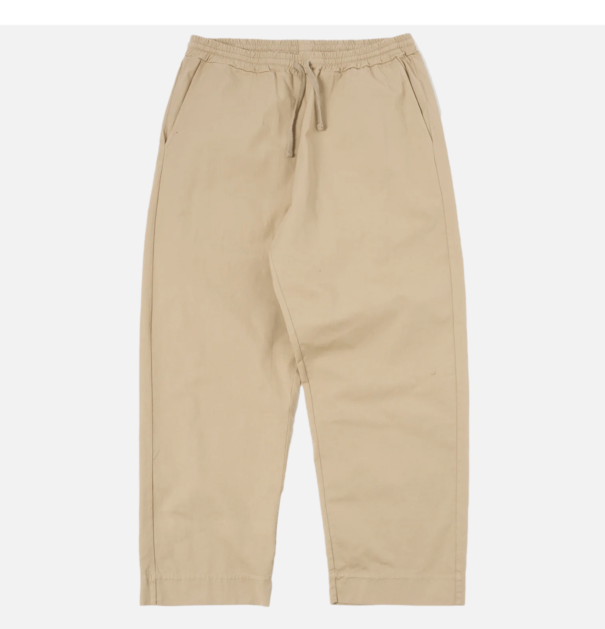 Universal Works Judo Pant in Sand Kelly Cotton