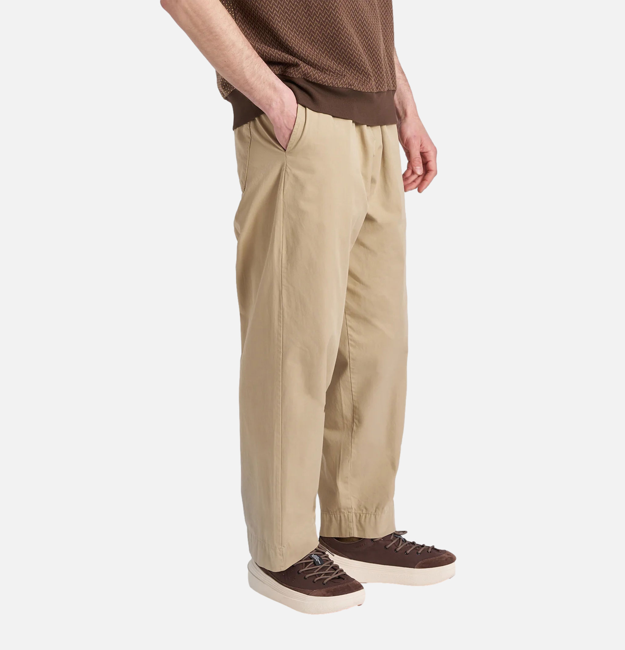 Universal Works Judo Pant in Sand Kelly Cotton