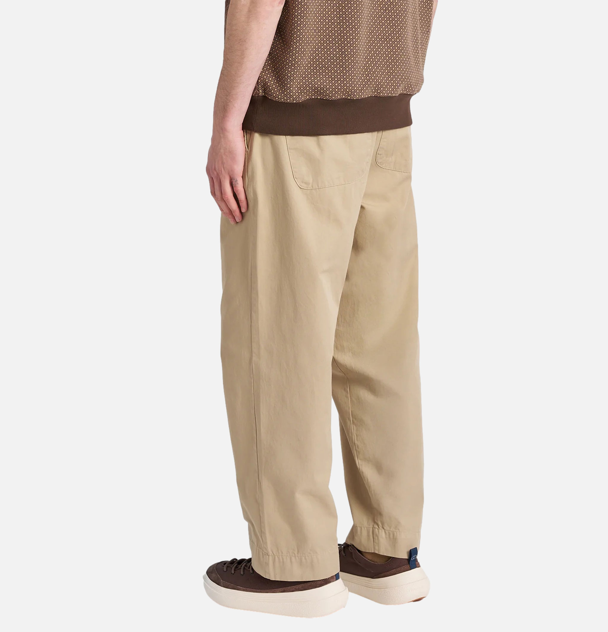 Universal Works Judo Pant in Sand Kelly Cotton