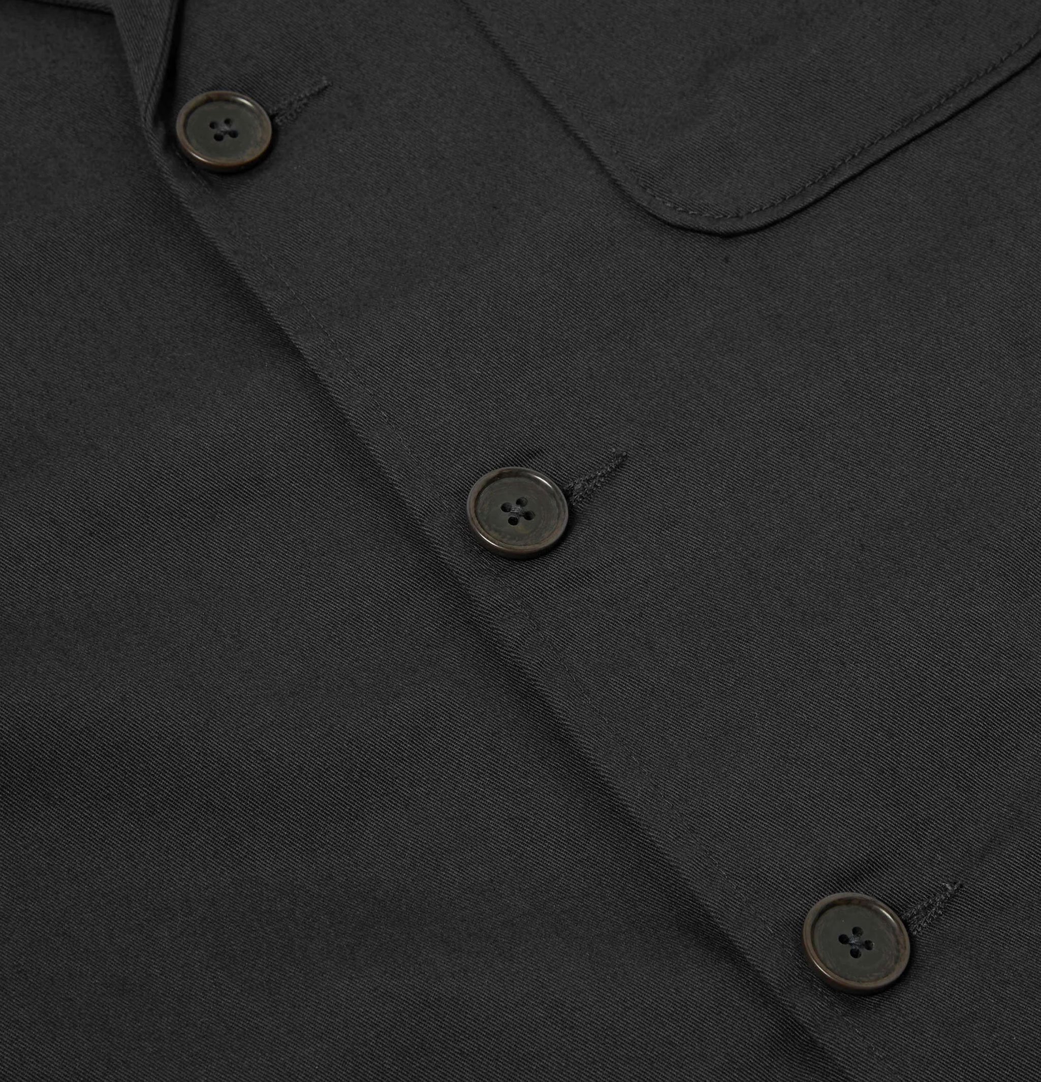 Universal Works Veste Trois boutons Twill Noir