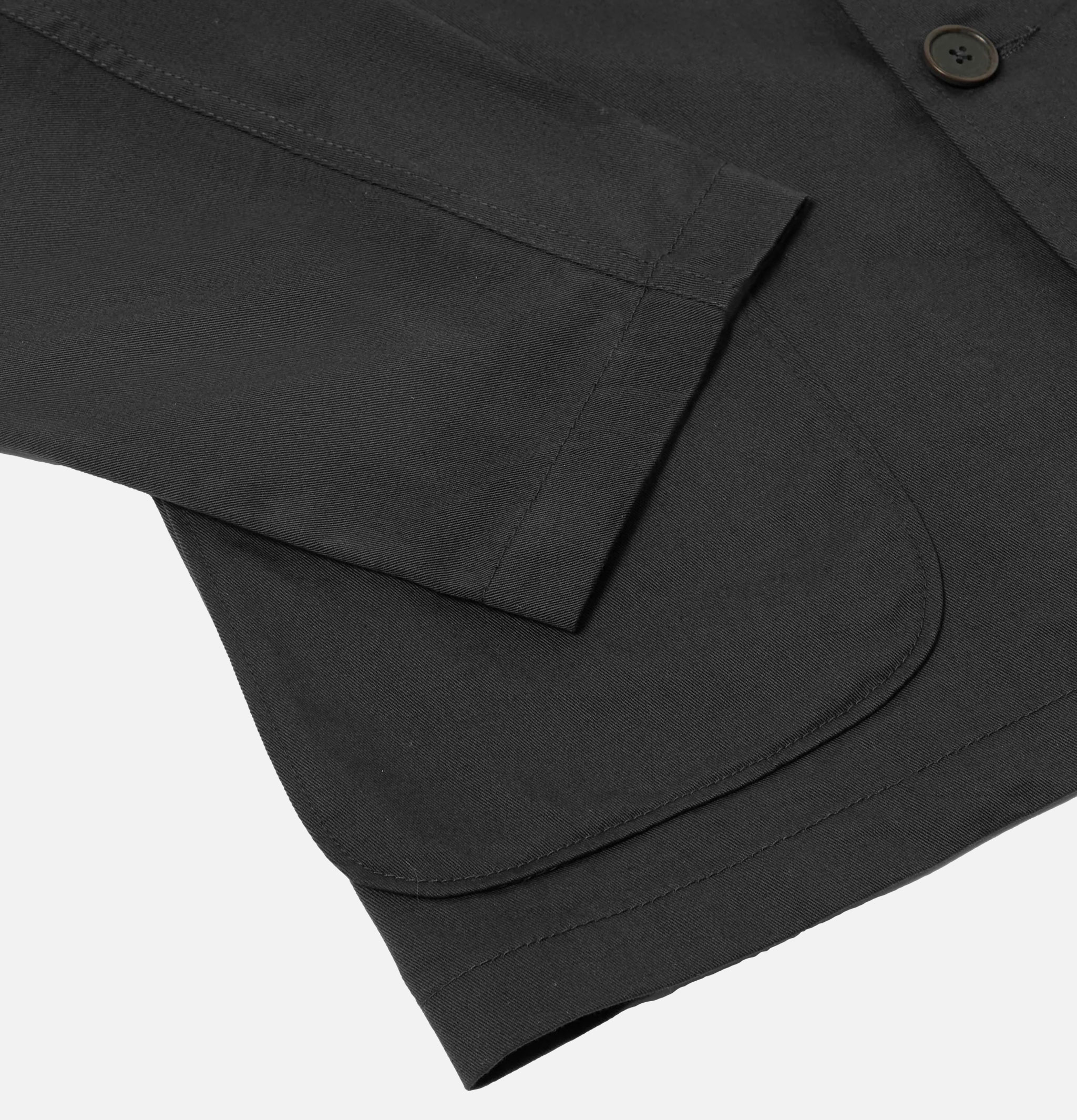 Universal Works Veste Trois boutons Twill Noir