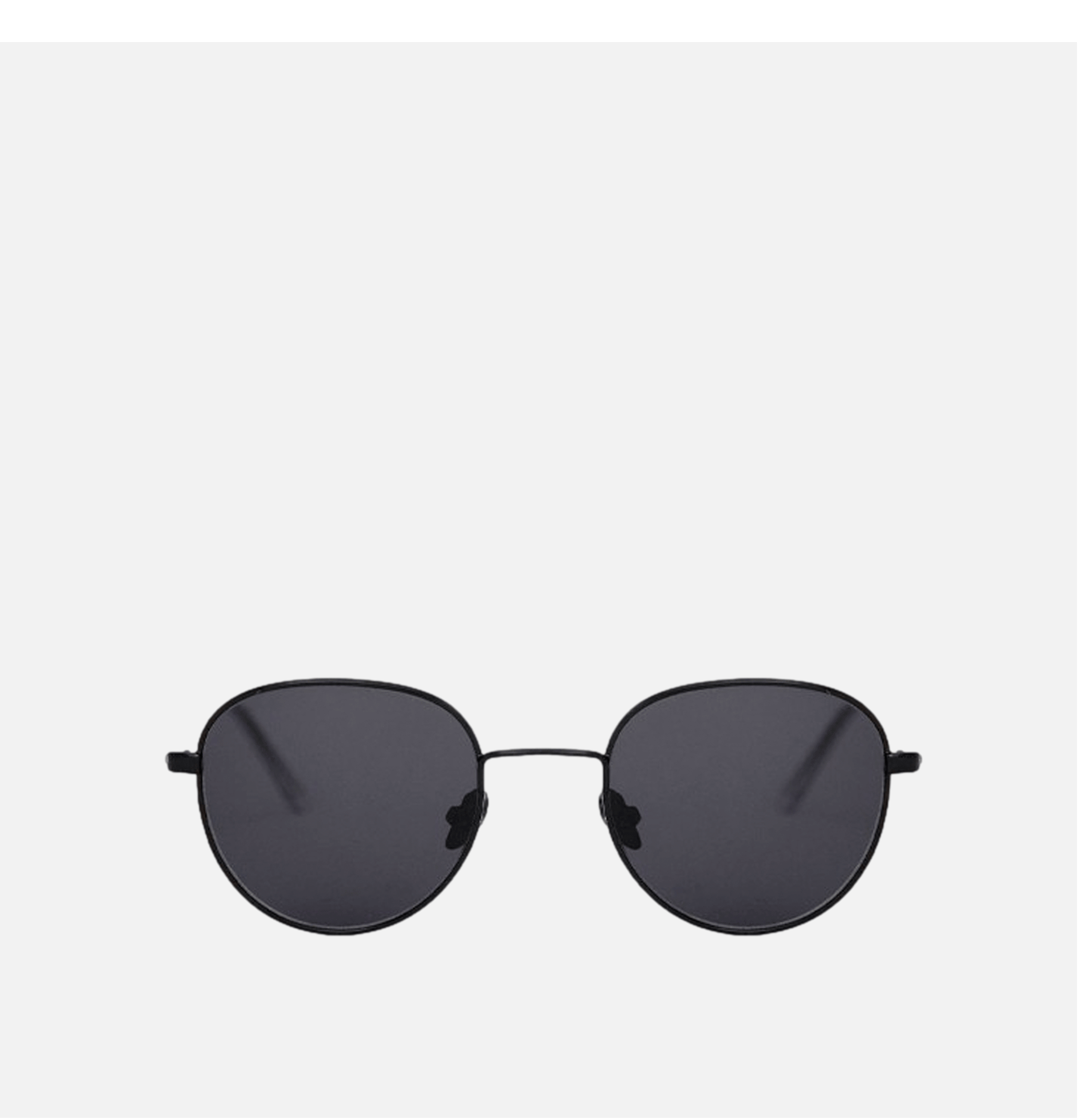 Monokel Eyewear Rio Sunglasses Black - Solid Grey