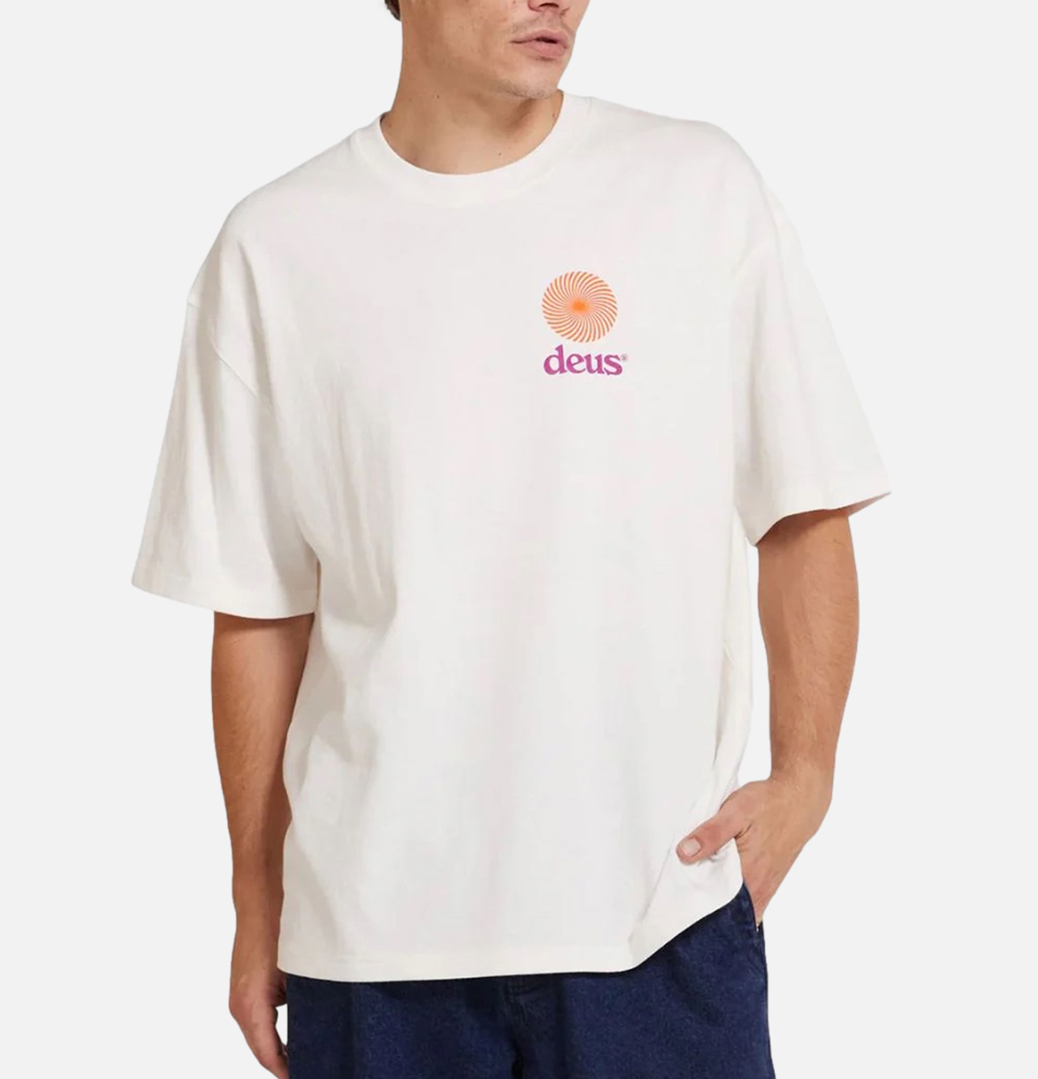 DEUS EX MACHINA Strata Tee Vintage White