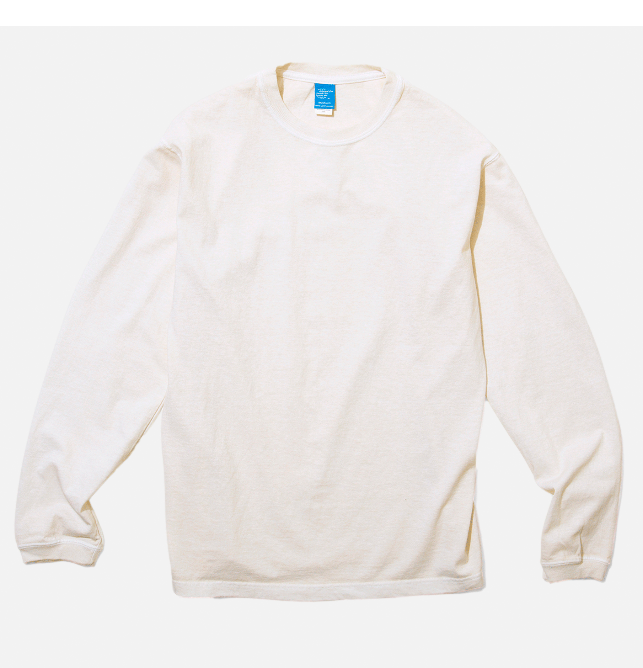 Good On Japan LS Crew Tee Natural.