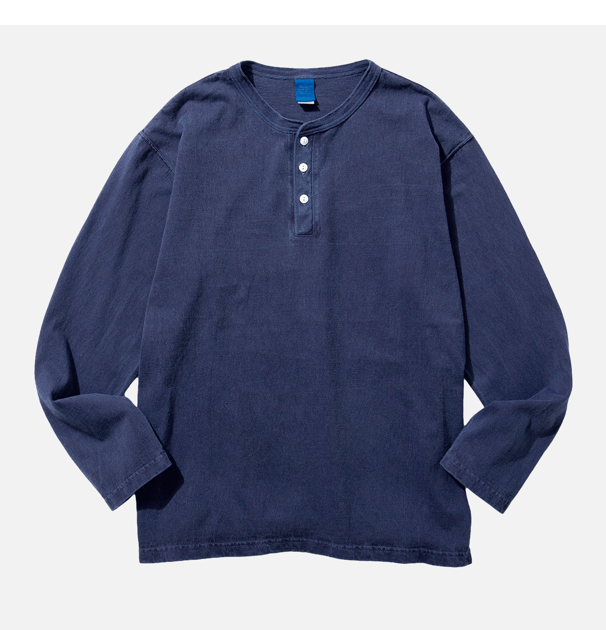 Good On Japan LS Henley Tee Navy