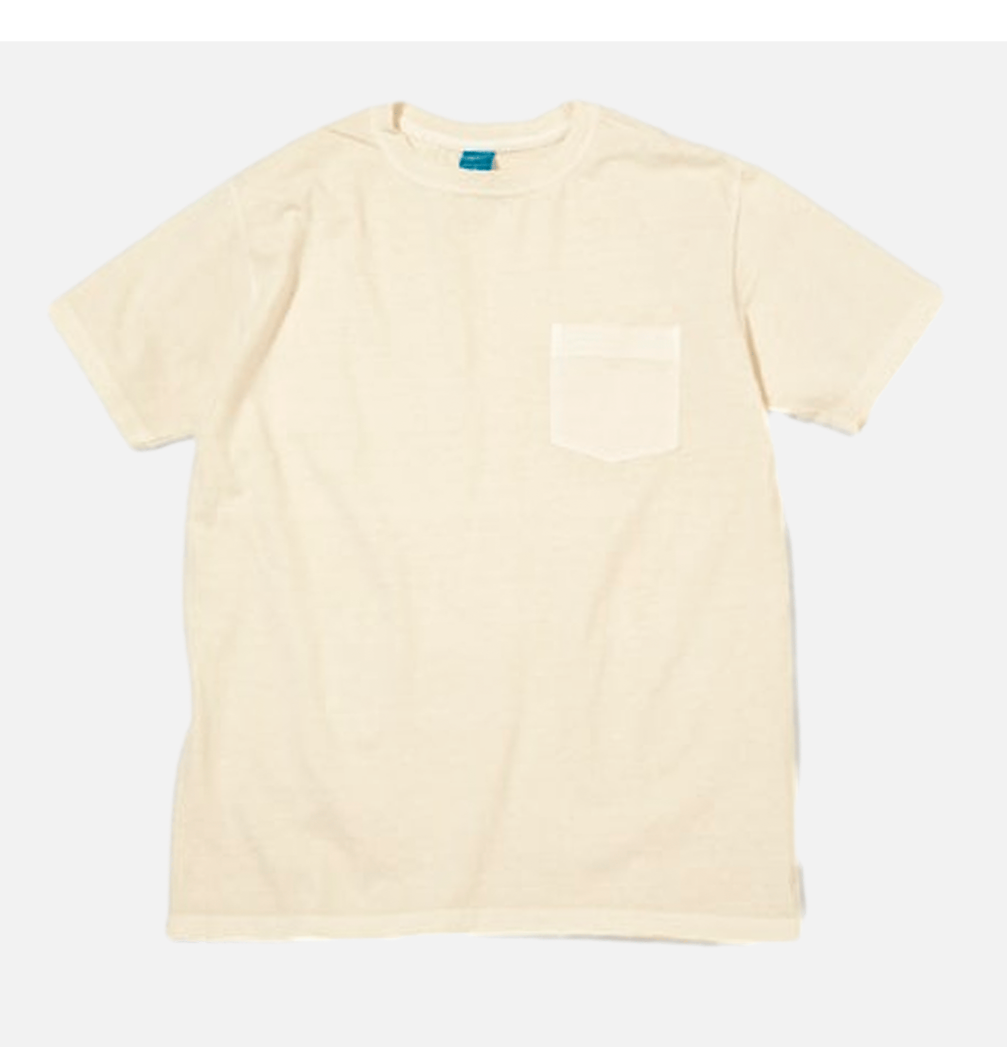 Good On Japan Crew Pocket T-shirt Natural.