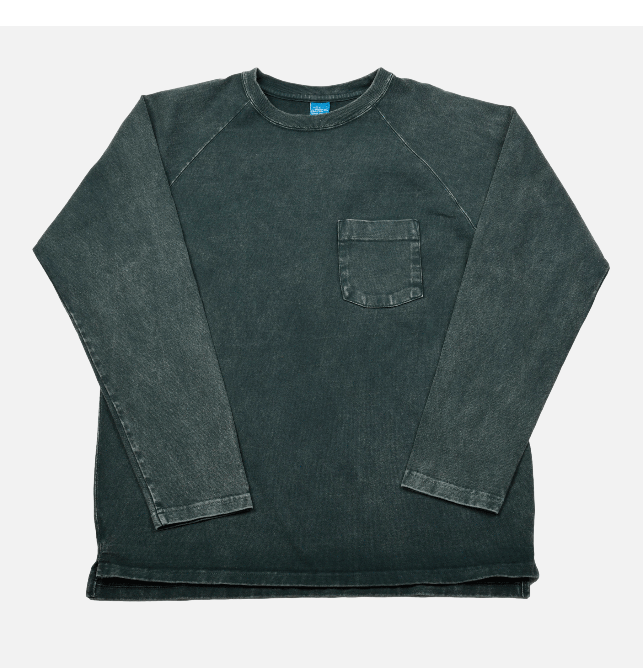 Good On Japan Vintage Dye Ls Raglan Pocket Vert