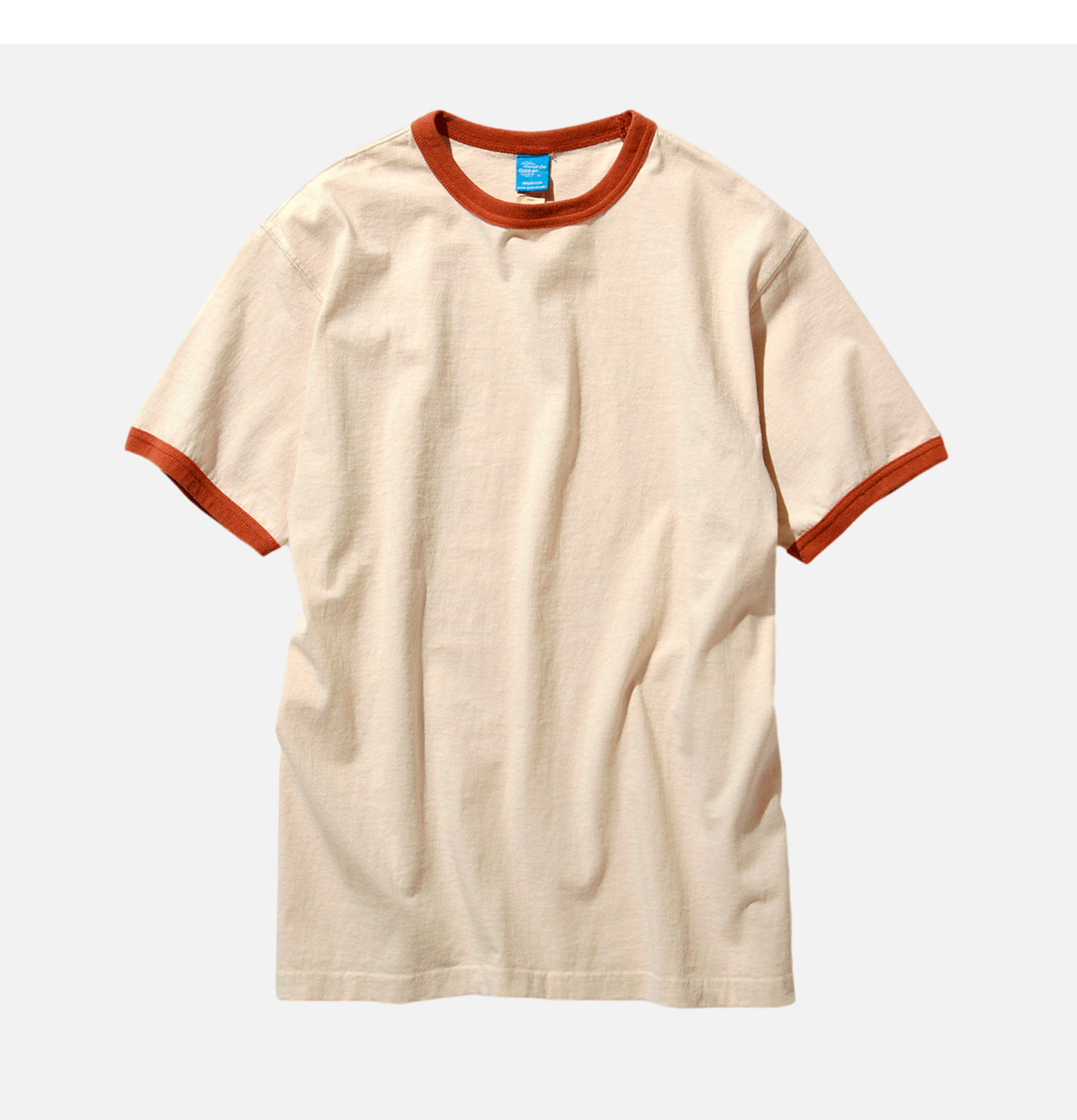 Ringer Tee Natural Orange