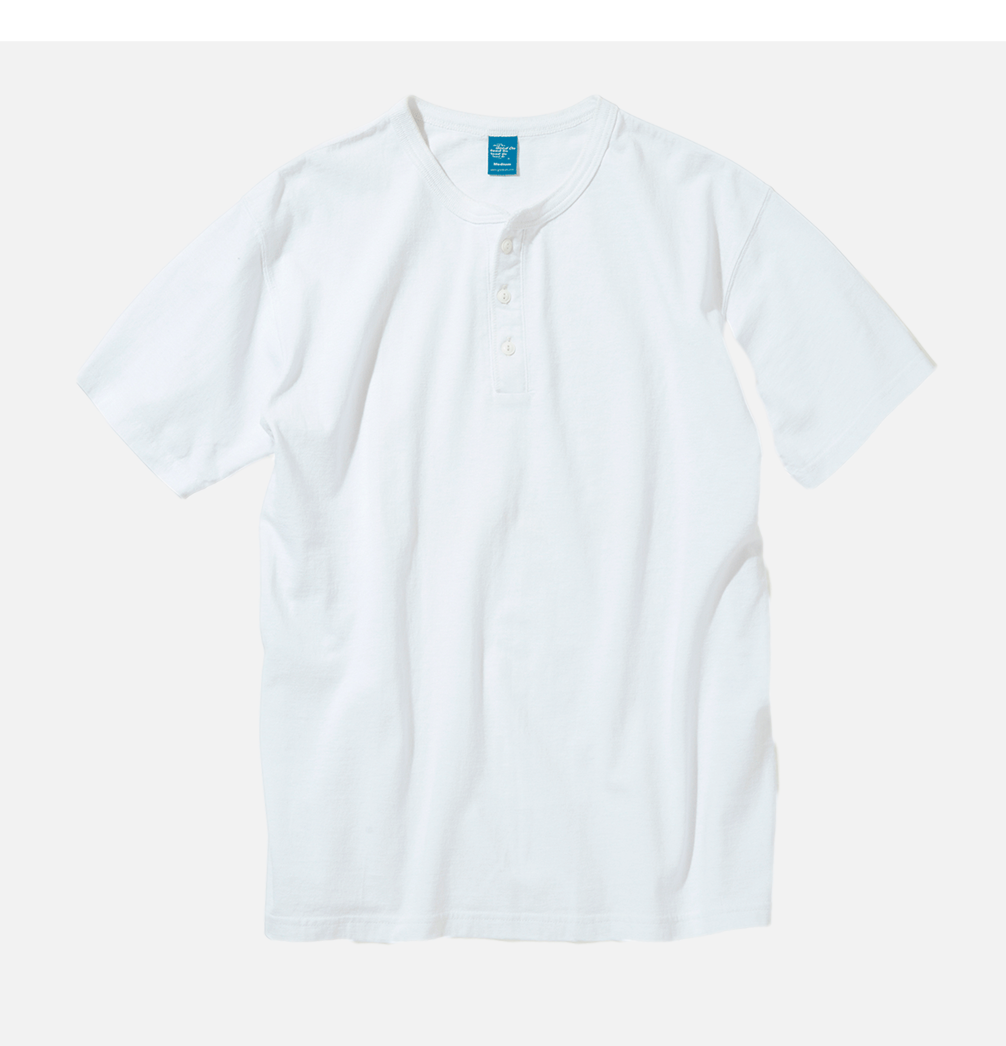 Good On Henley T-shirt Japan White.