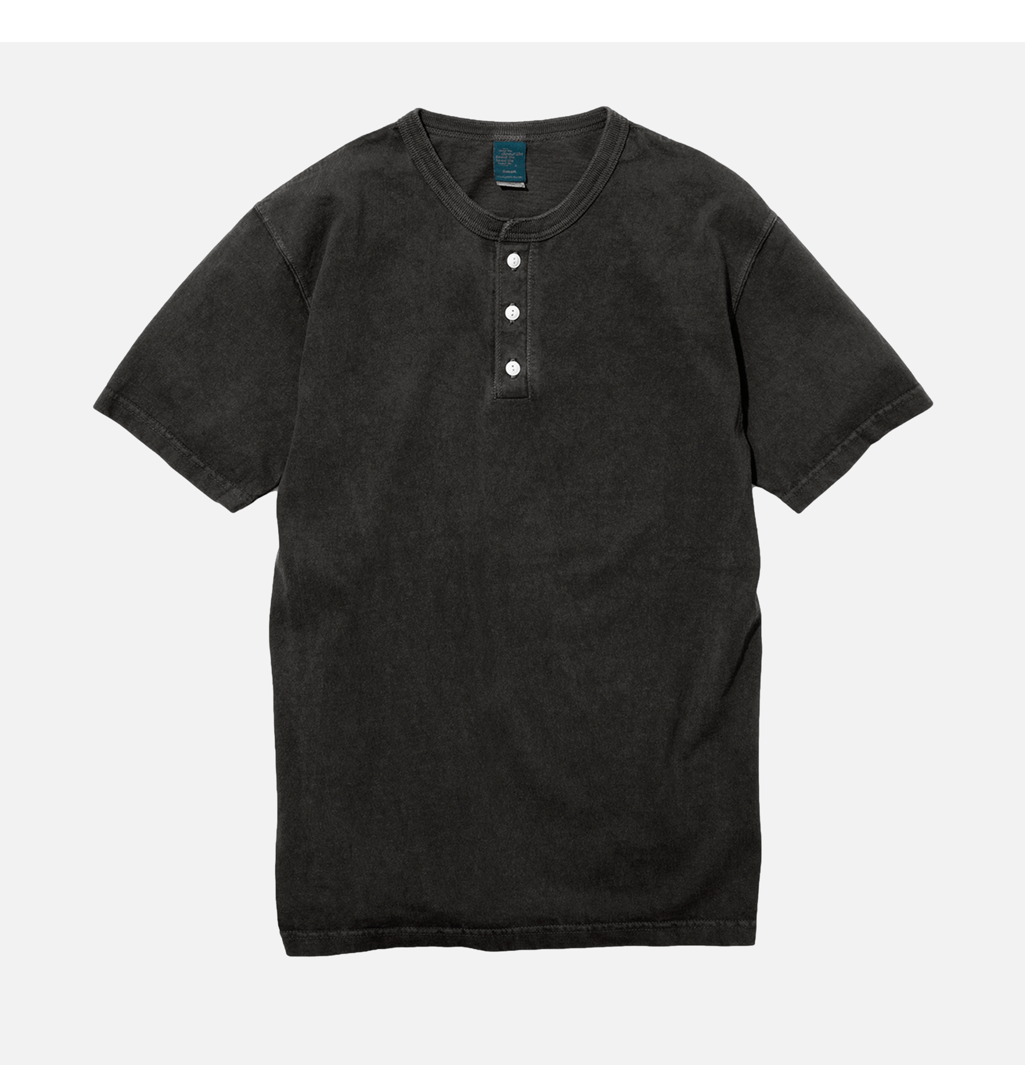 Good On Henley Tee Black short-sleeved T-shirt