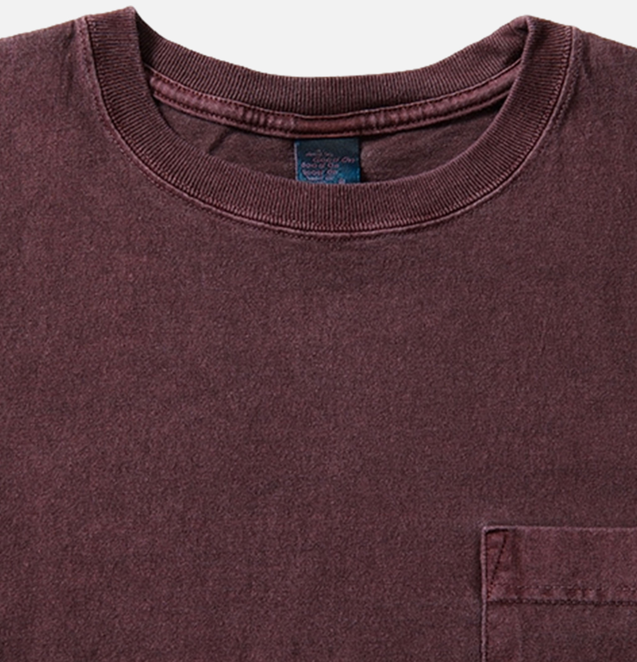 T-shirt Good On Japan S/s Crew Tee Pkt Bordeaux