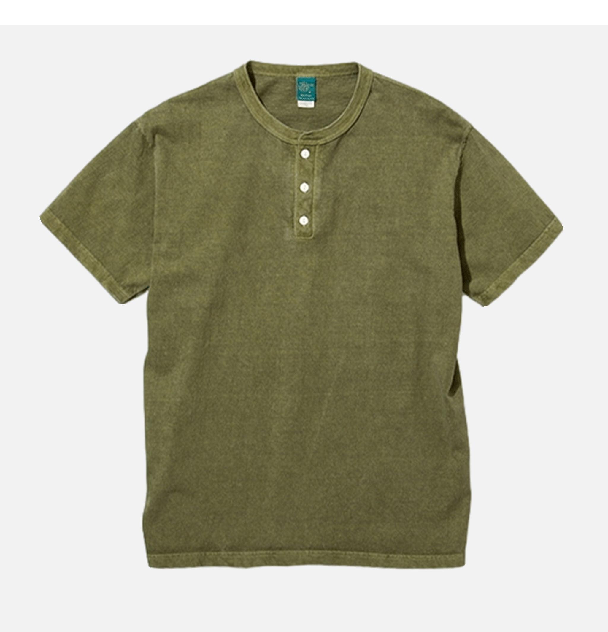 T-shirt Good On Japan Henley Sage