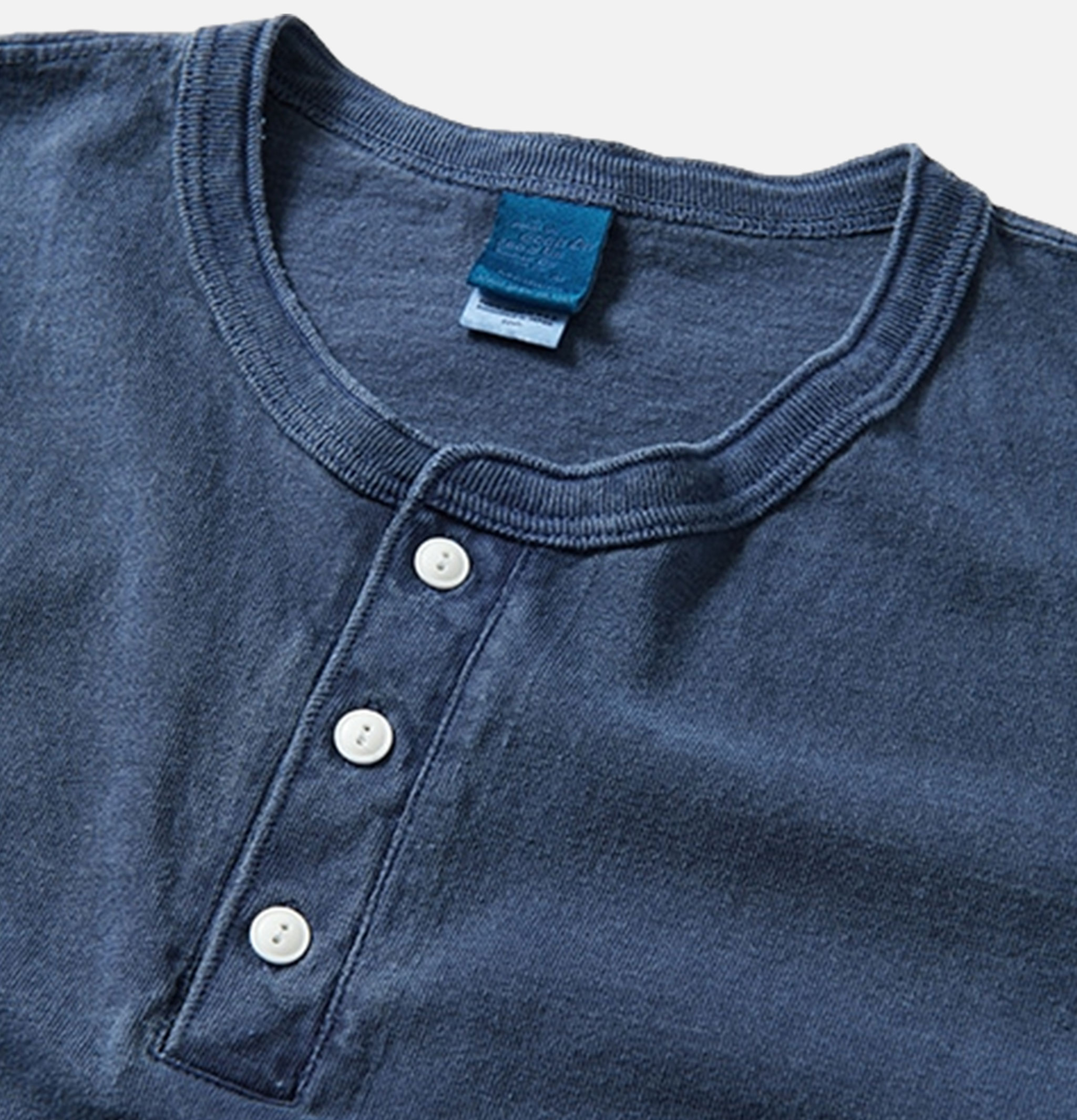 T-shirt Good On Japan Henley Navy