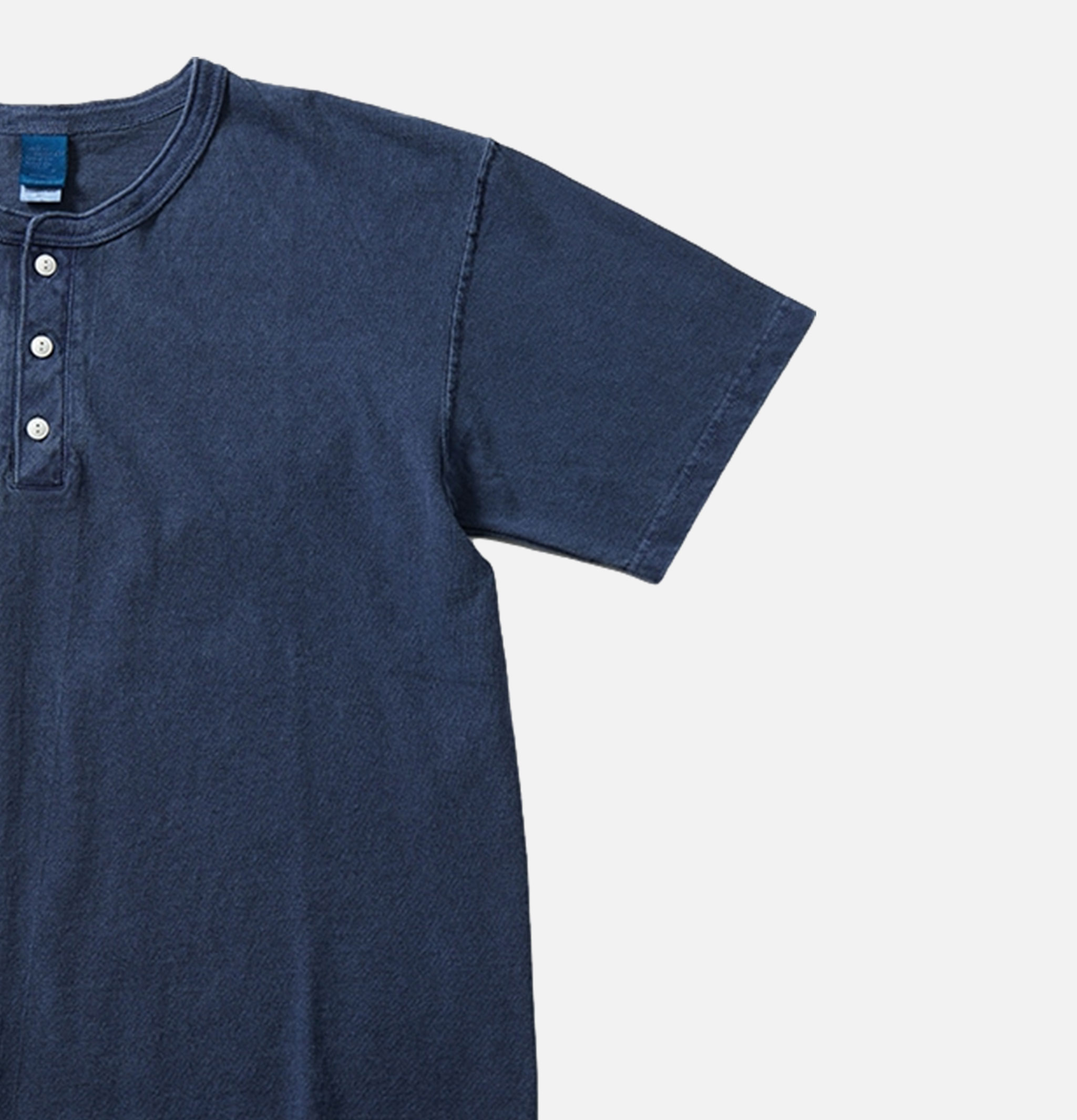 T-shirt Good On Japan Henley Navy