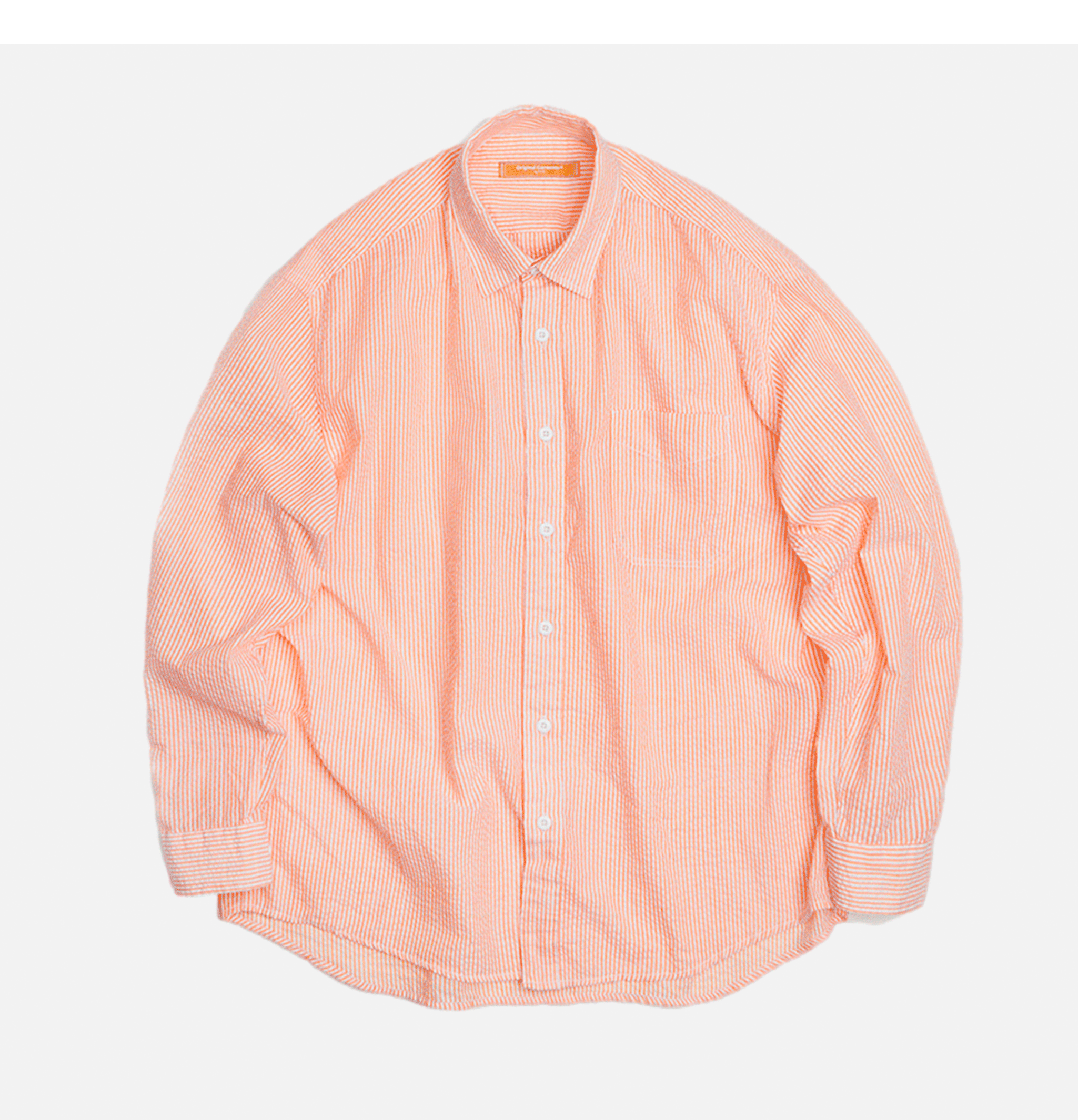 Frizmworks Stripes Seersucker Shirt Orange