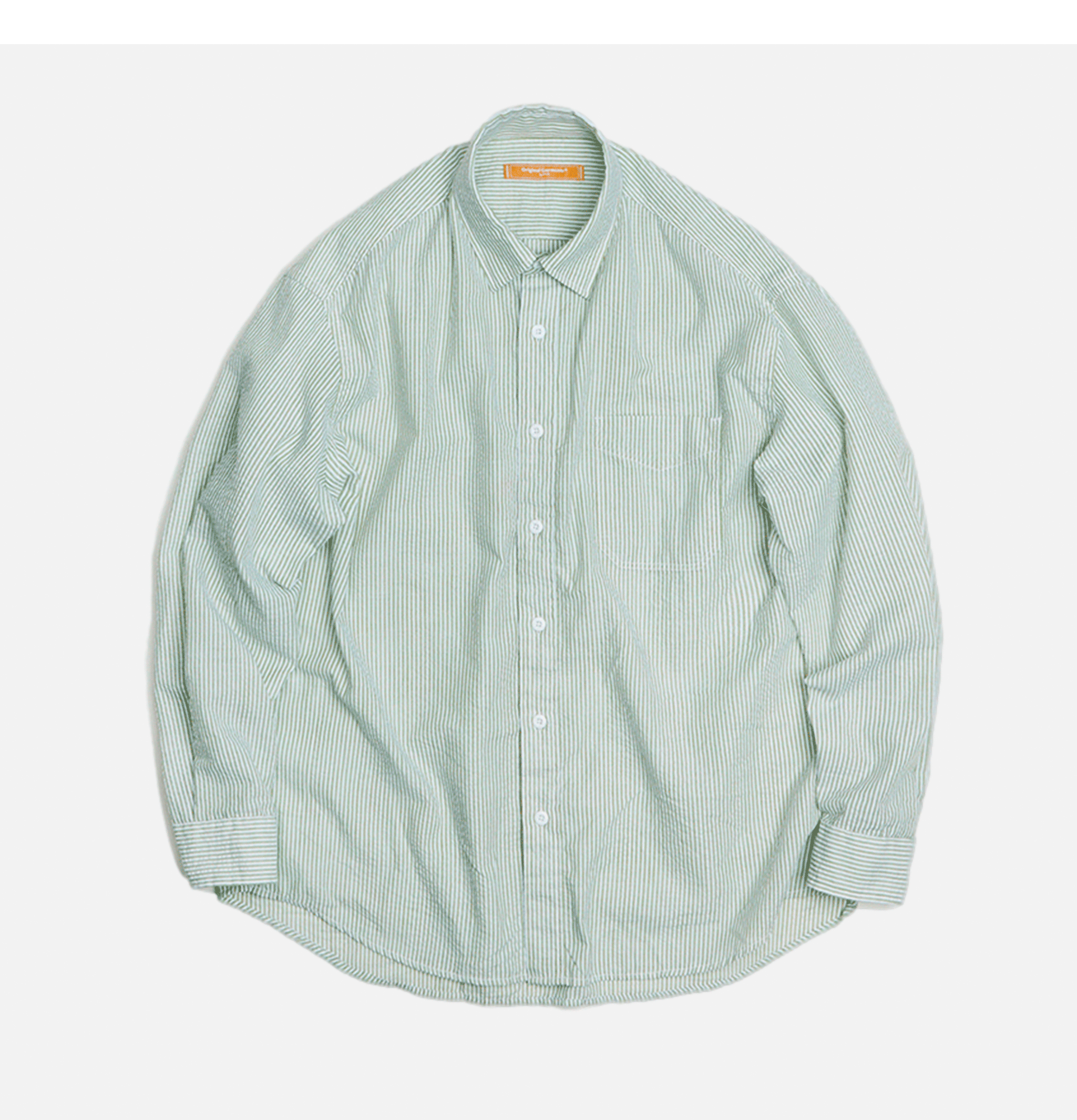 Frizmworks Stripes Seersucker Shirt Green