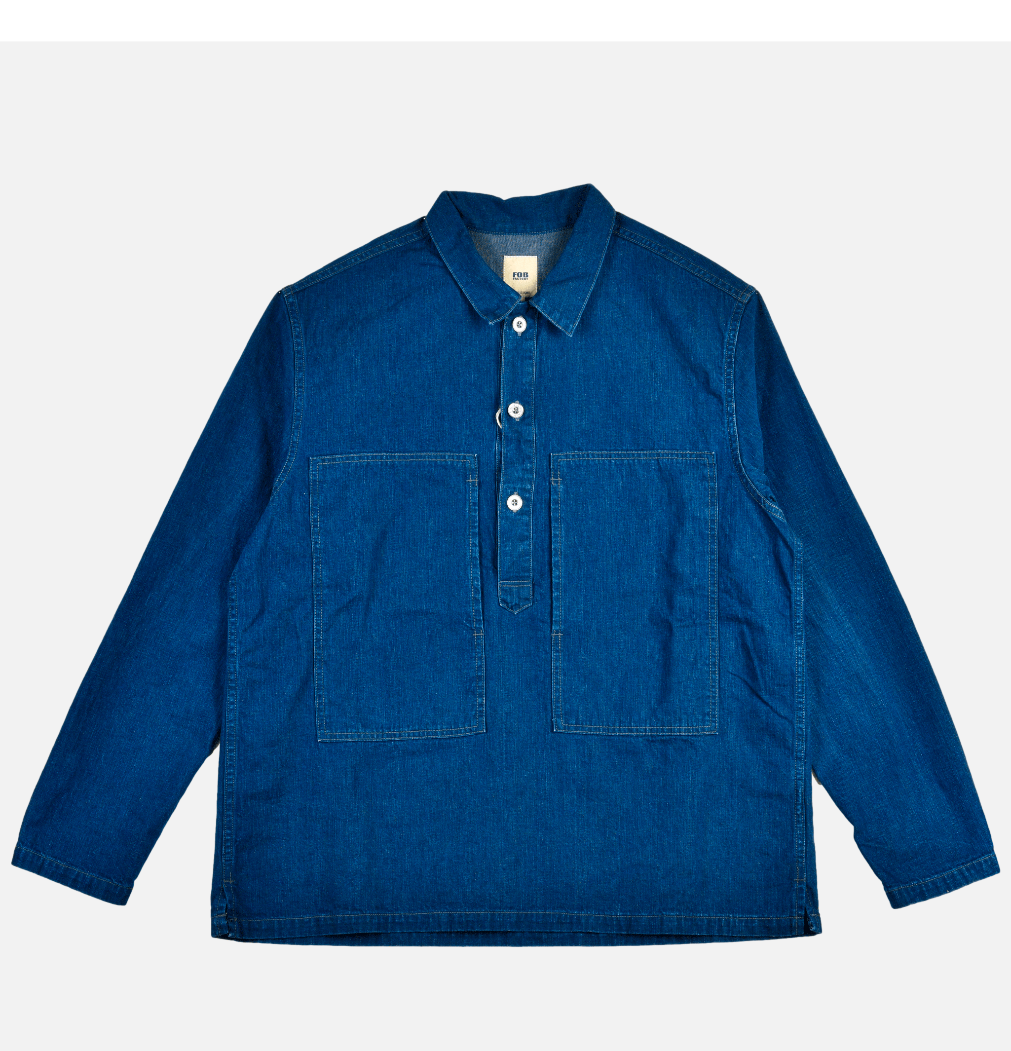 FOB Factory F2442 Denim Us Army Shirt P/o