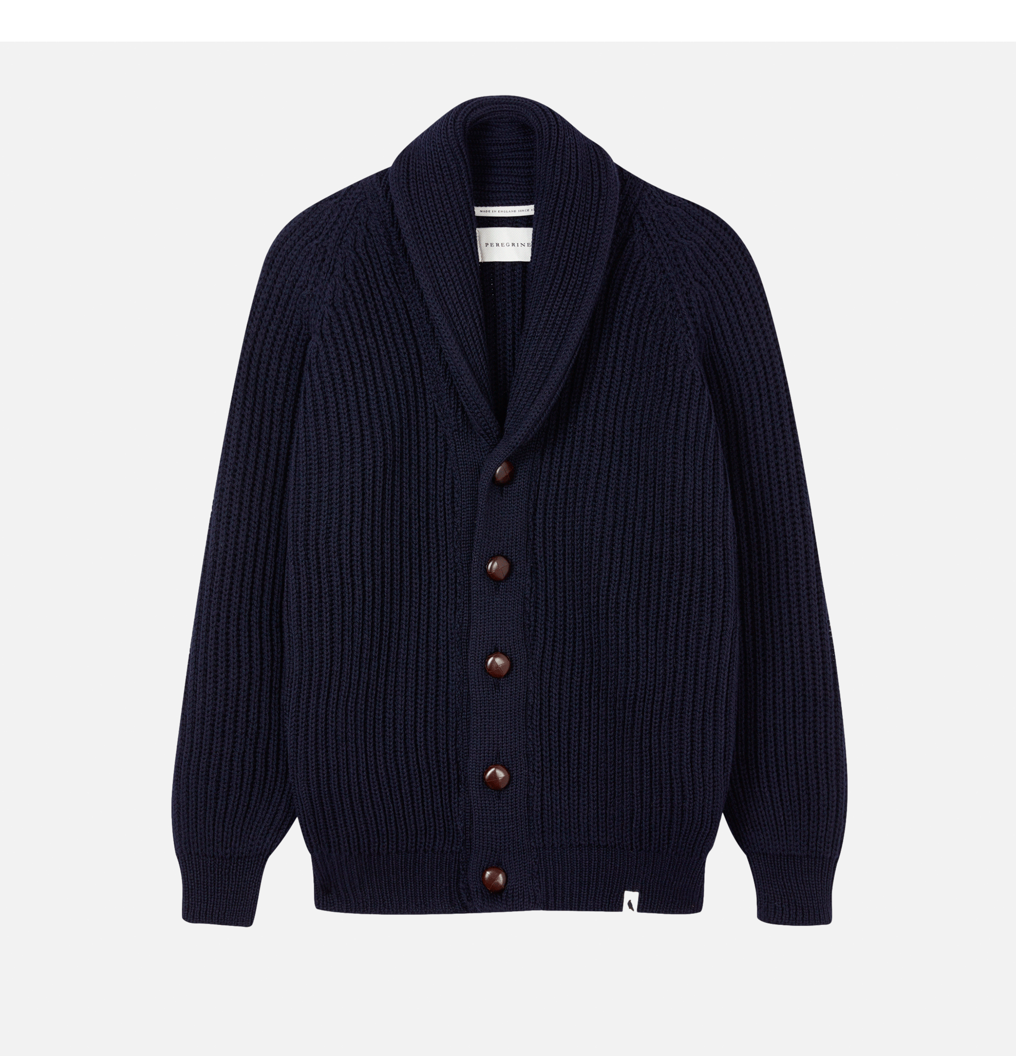 Peregrine Wilkinson Cardigan Wool Navy