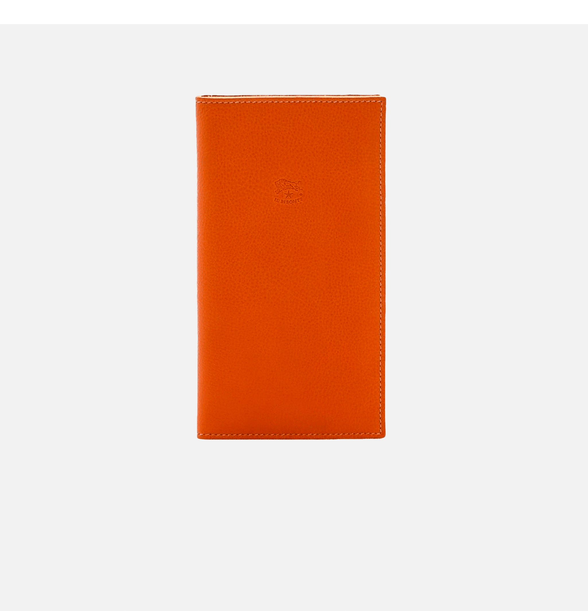 Il Bisonte Porte-cartes Long Cuir Caramel.