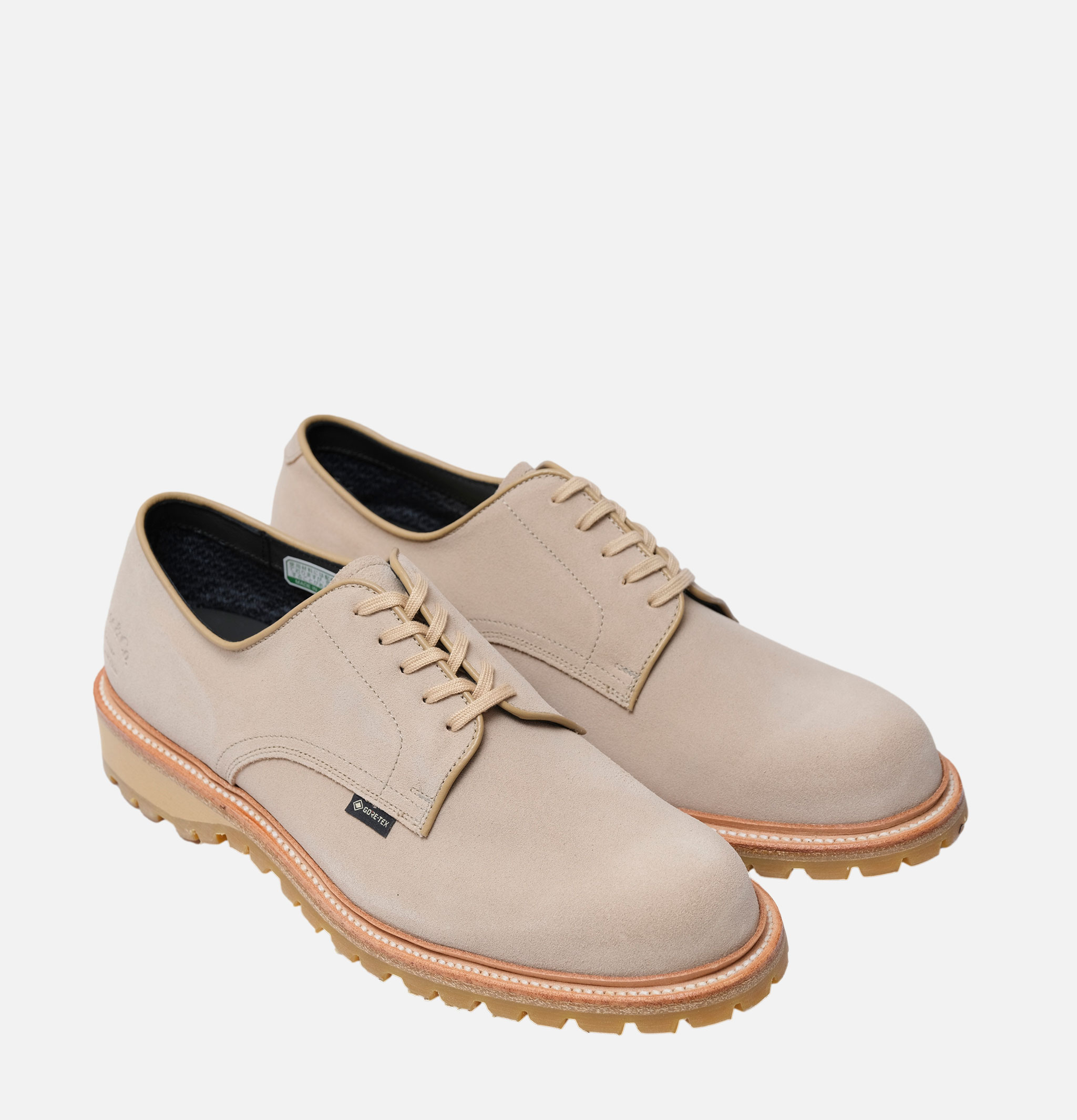 Regal Shoe & Co Chaussures Plaintoe Gortex Suede Sand