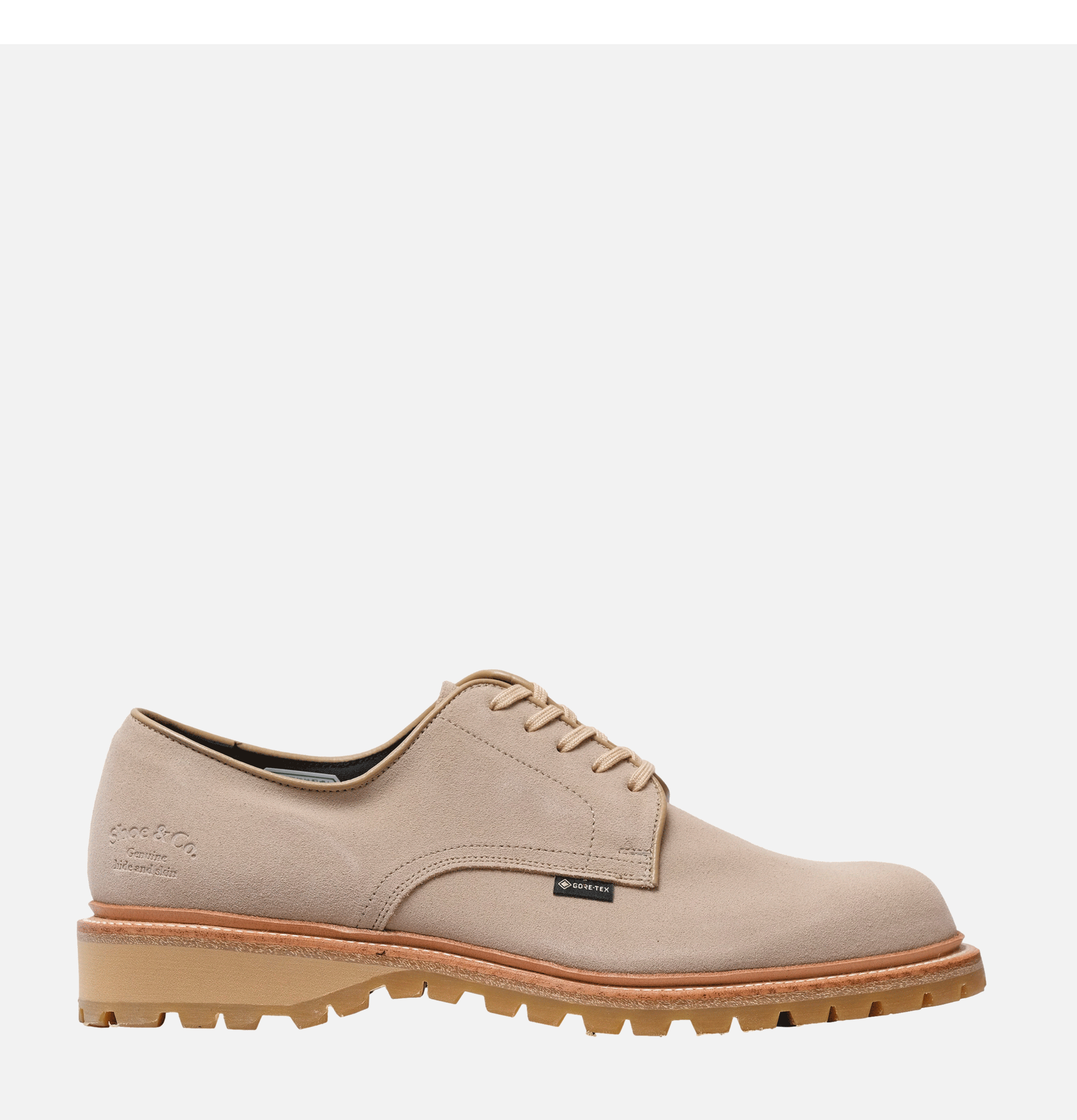 Regal Shoe & Co Plaintoe Gortex Suede Sand Shoes