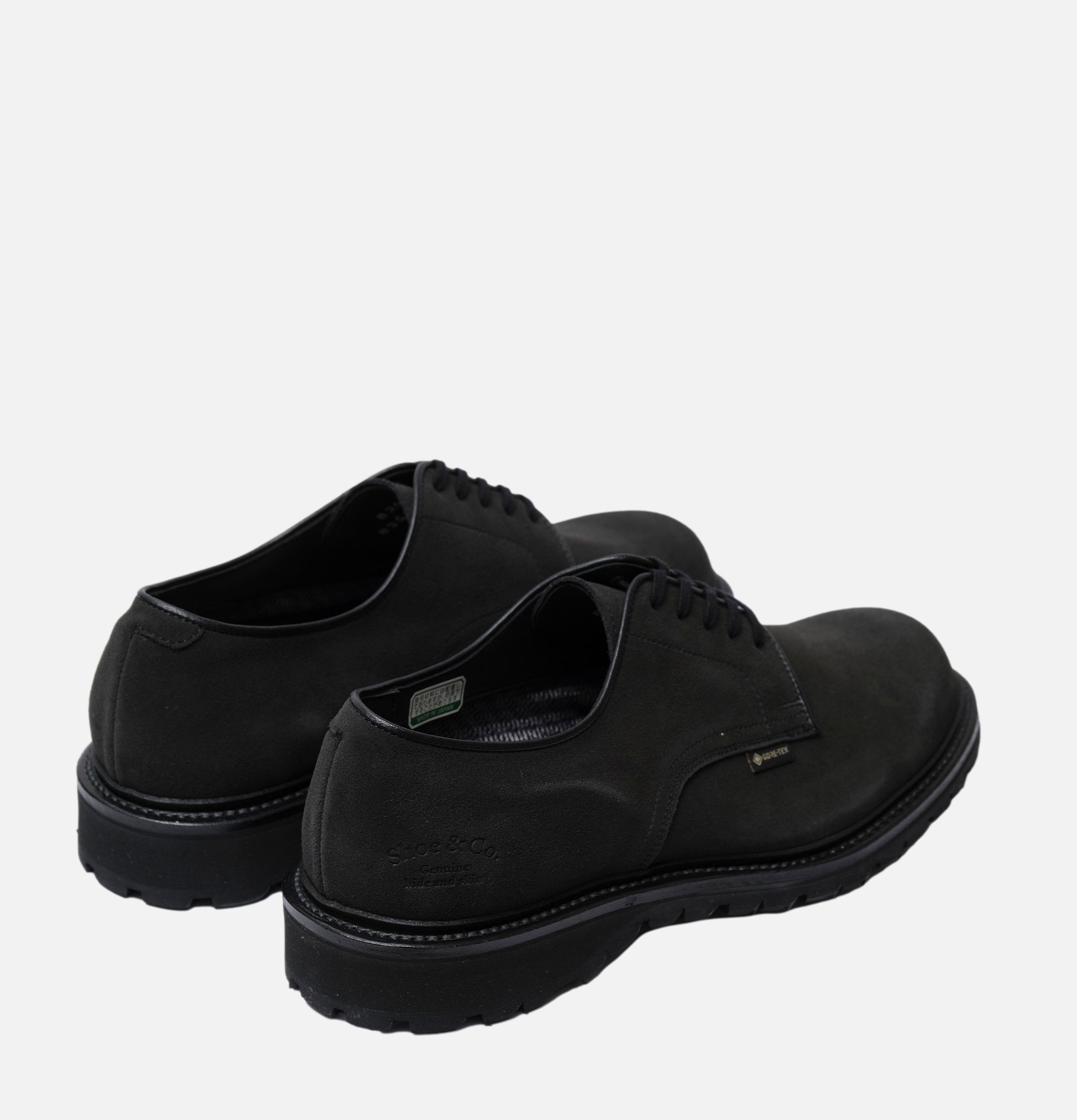 Regal Shoe & Co Plaintoe Gtx Suede Blk Goretex Shoes