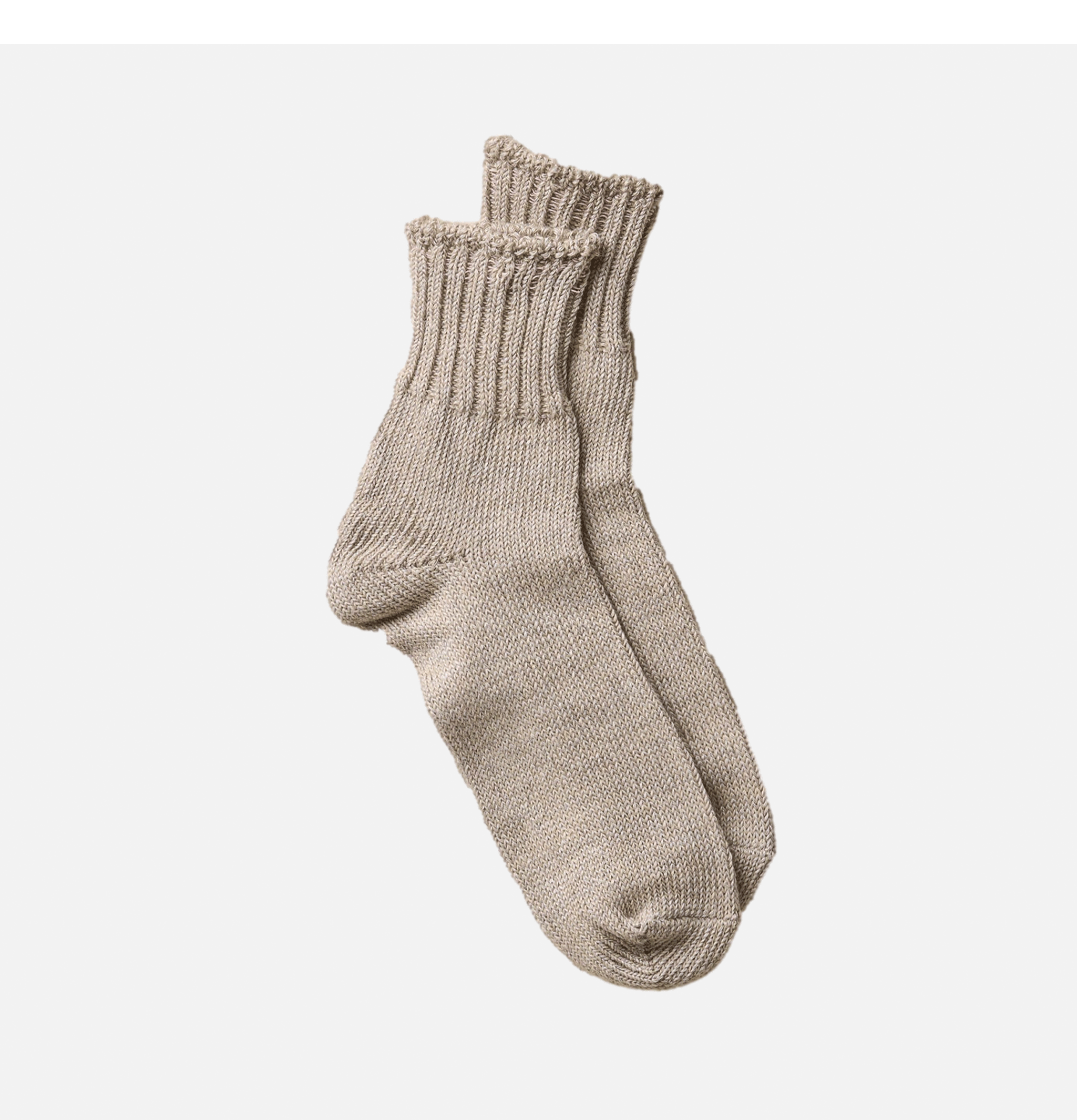 Yahae Socks Organic Cotton Linen Ankle Natural