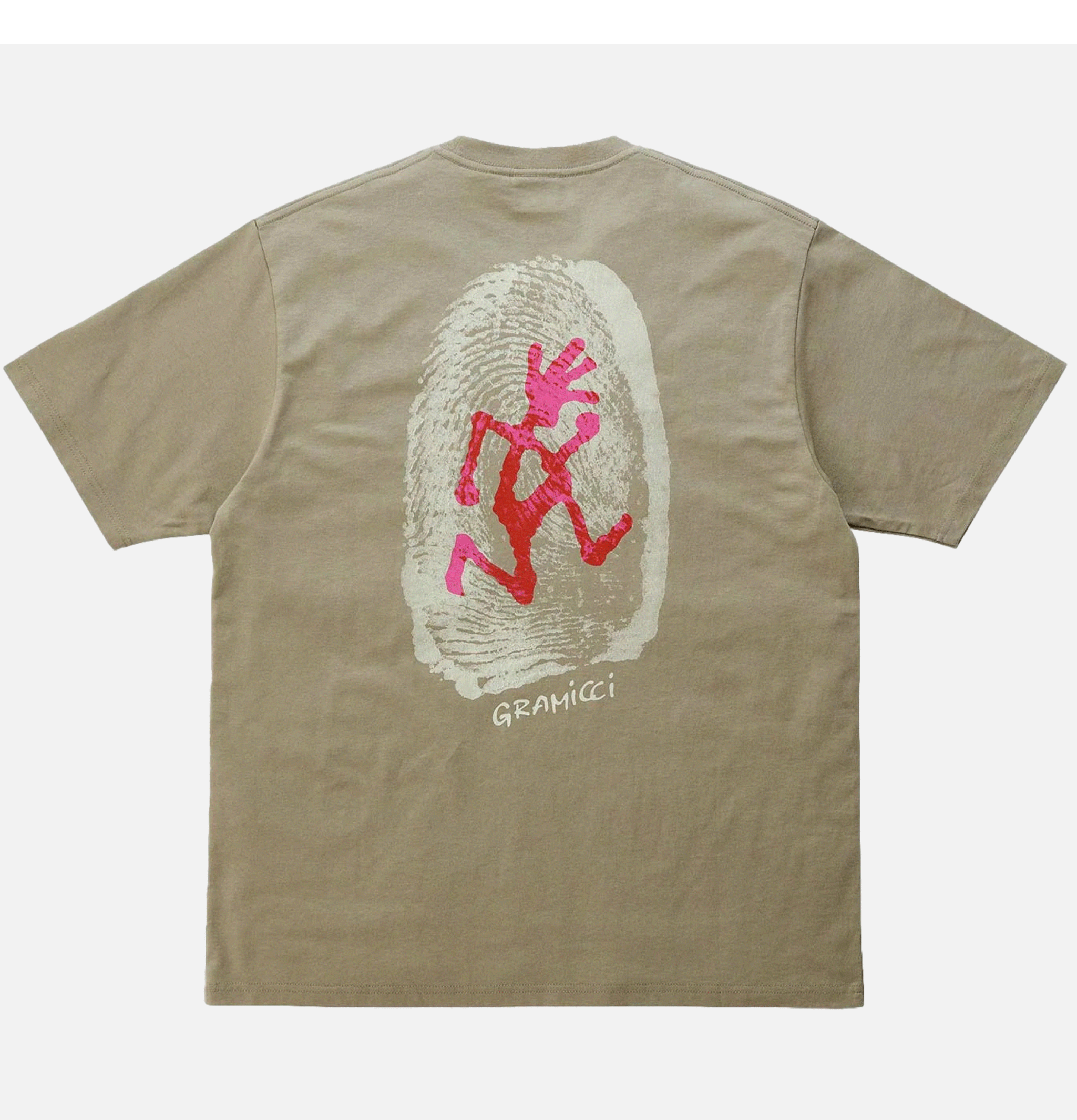 T-shirt Gramicci Thumb Print Tee Khaki