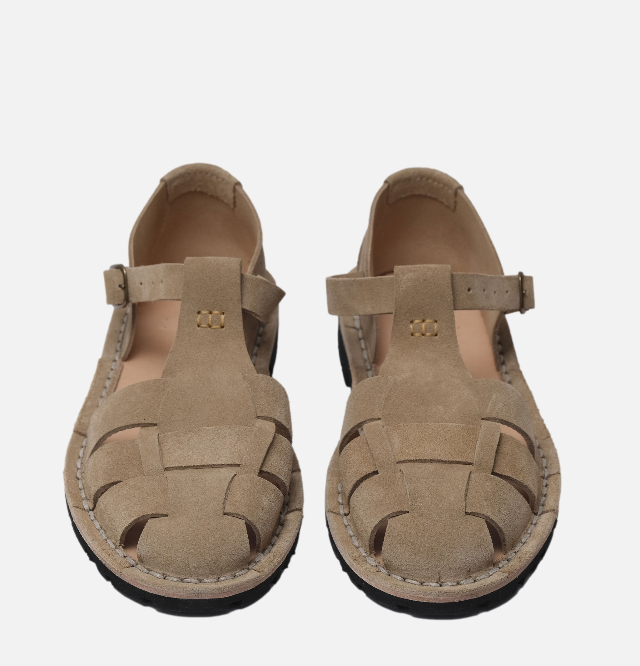 Steve Mono Artisanal Sandals 10/01 Suede Camel