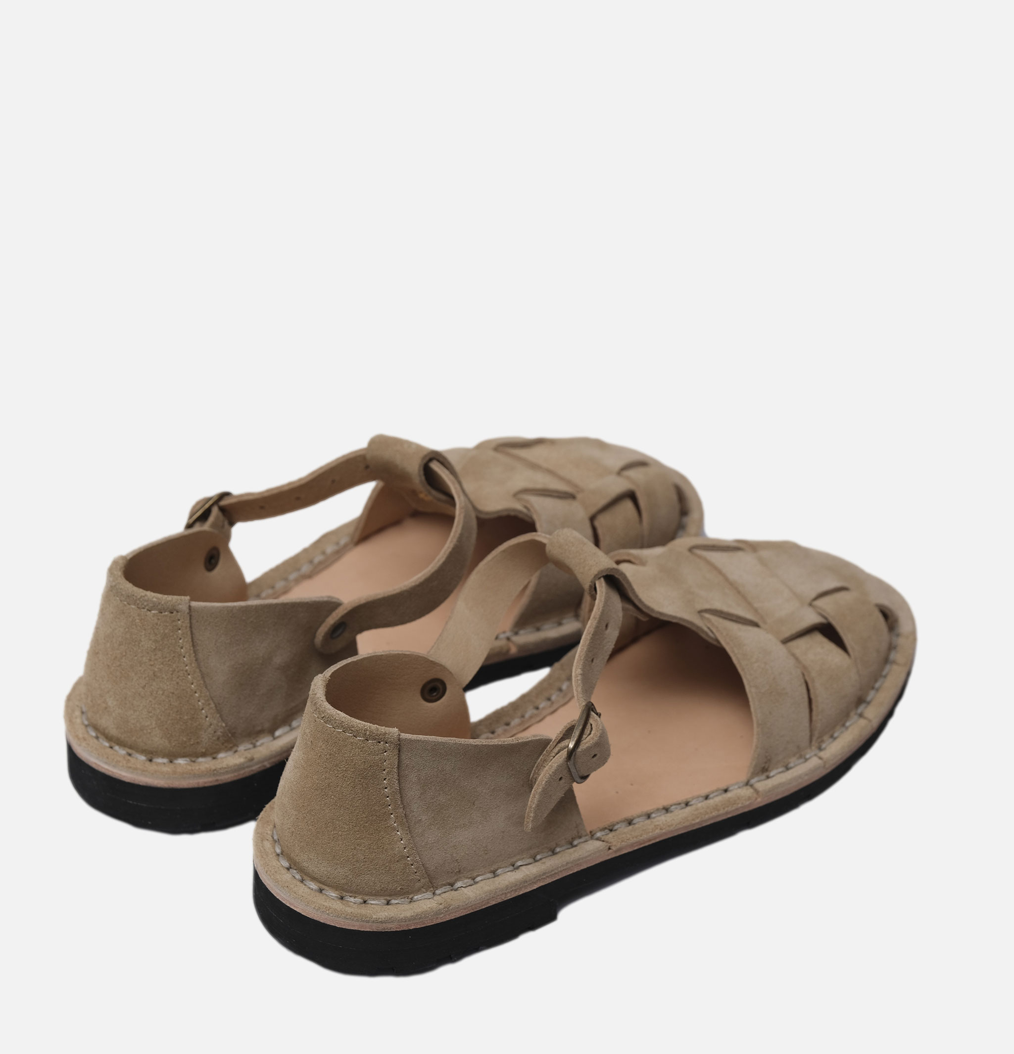 Steve Mono Artisanal Sandals 10/01 Suede Camel