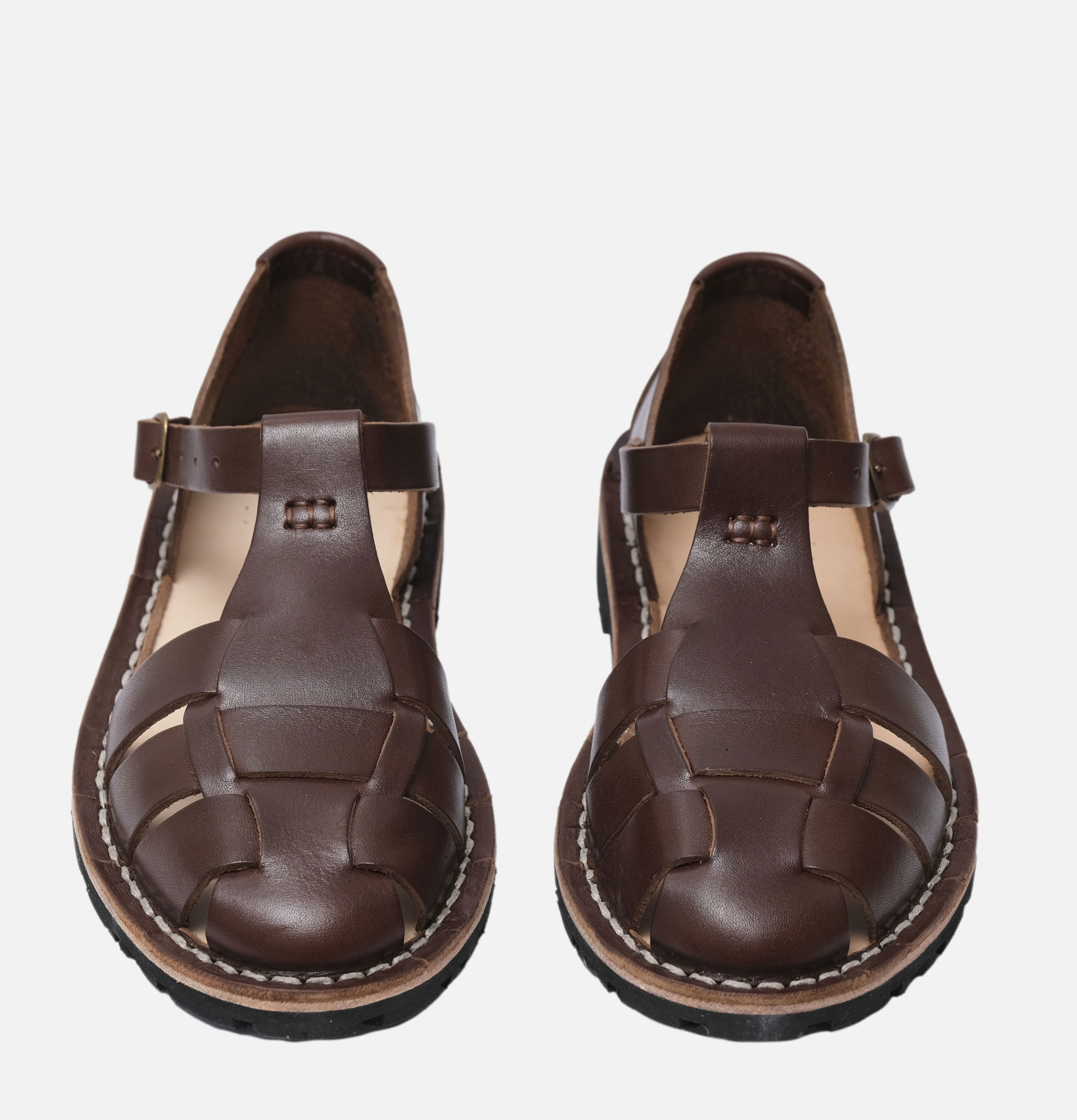 Steve Mono Artisanal Sandals 10/01 Leather Coffee