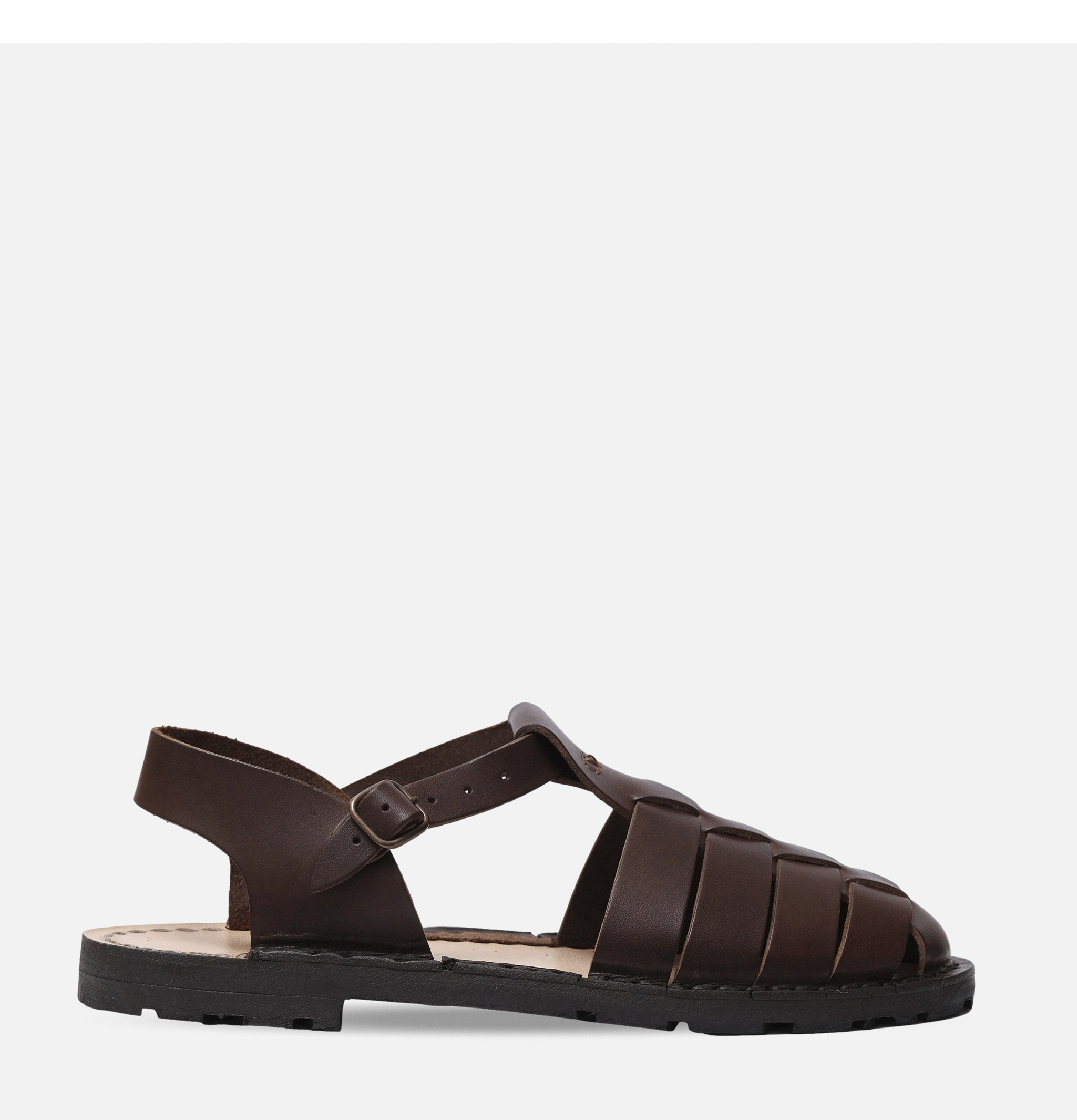 Steve Mono Artisanal Sandal Shoe 09 Coffee
