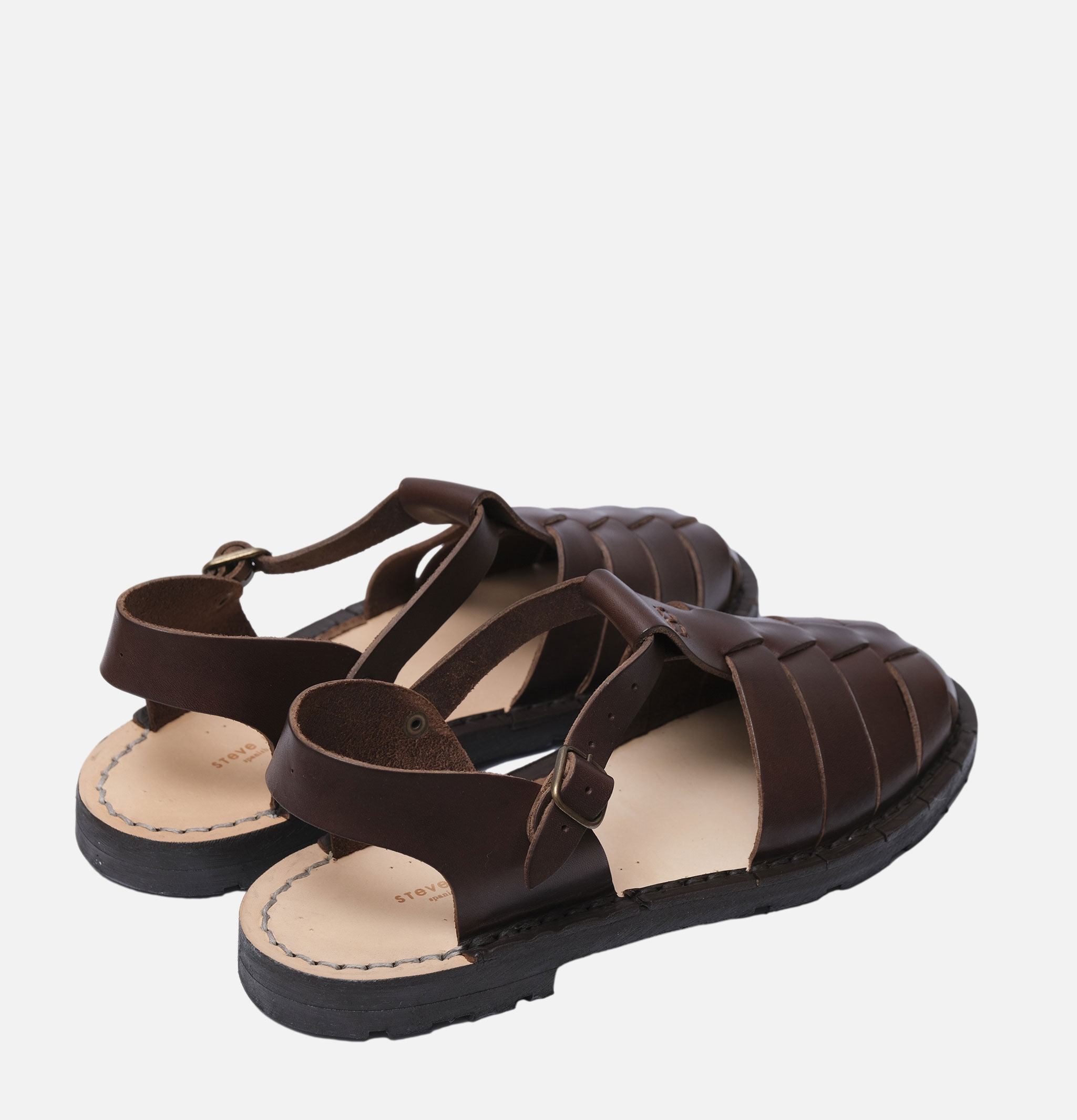Steve Mono Artisanal Sandal Shoe 09 Coffee