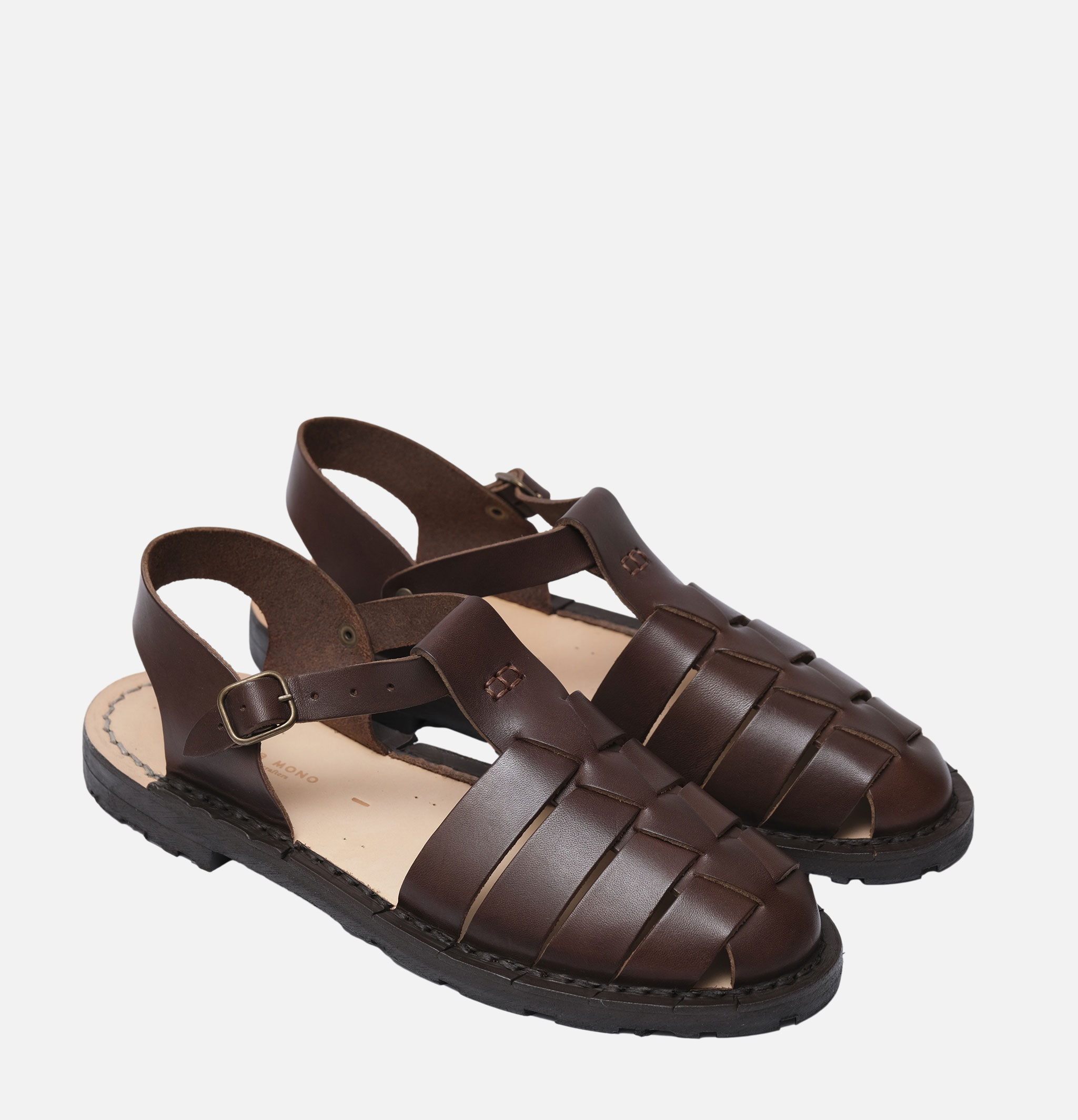 Steve Mono Artisanal Sandal Shoe 09 Coffee