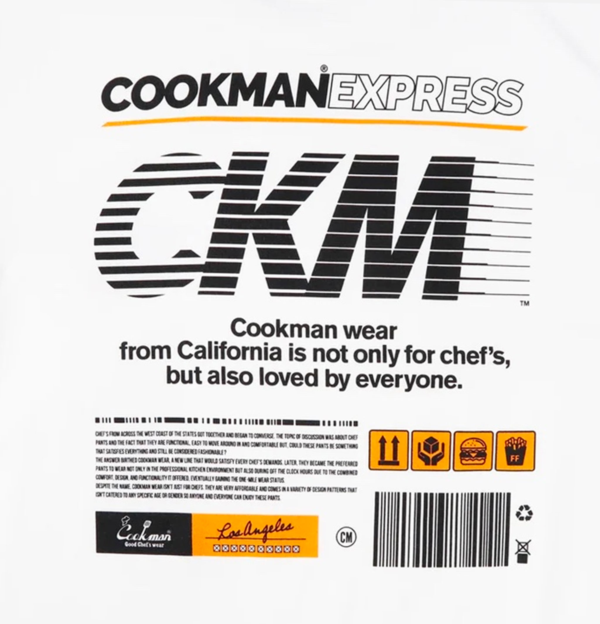 Cookman T-shirt Express Blanc