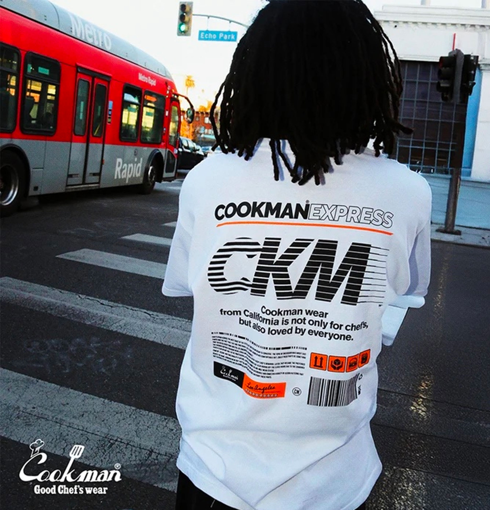 Cookman T-shirt Express Blanc