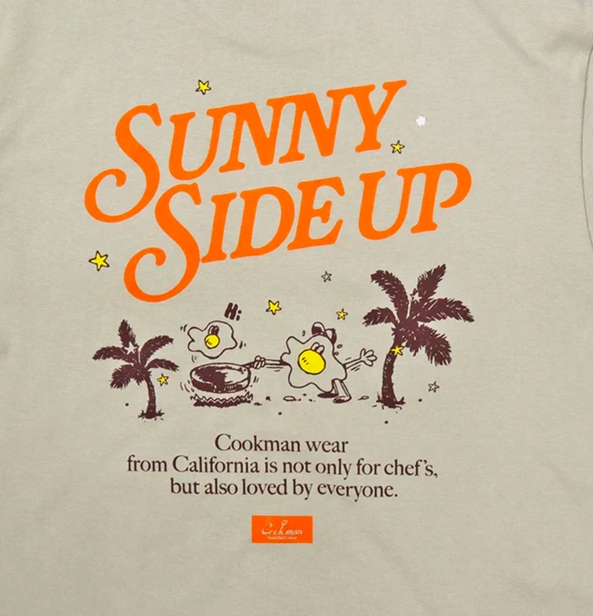 Cookman Sunny Side Up T-shirt Beige
