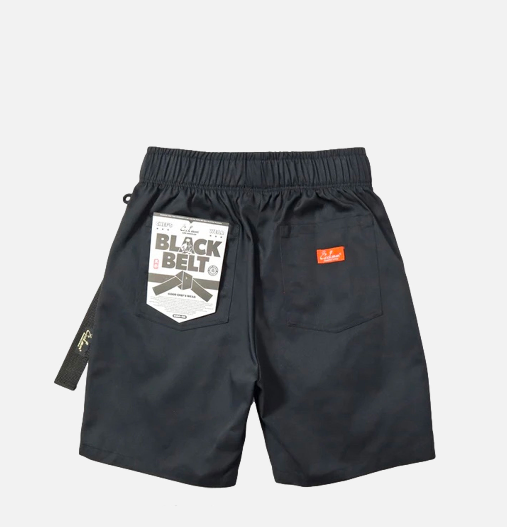 Cookman Chef Pants Short Black Belt Noir